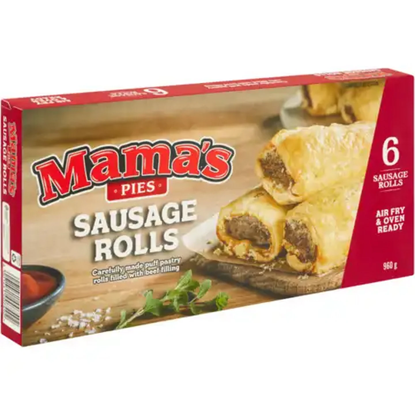 Image of Mama's Pies Frozen Sausage Rolls 6 Pack
