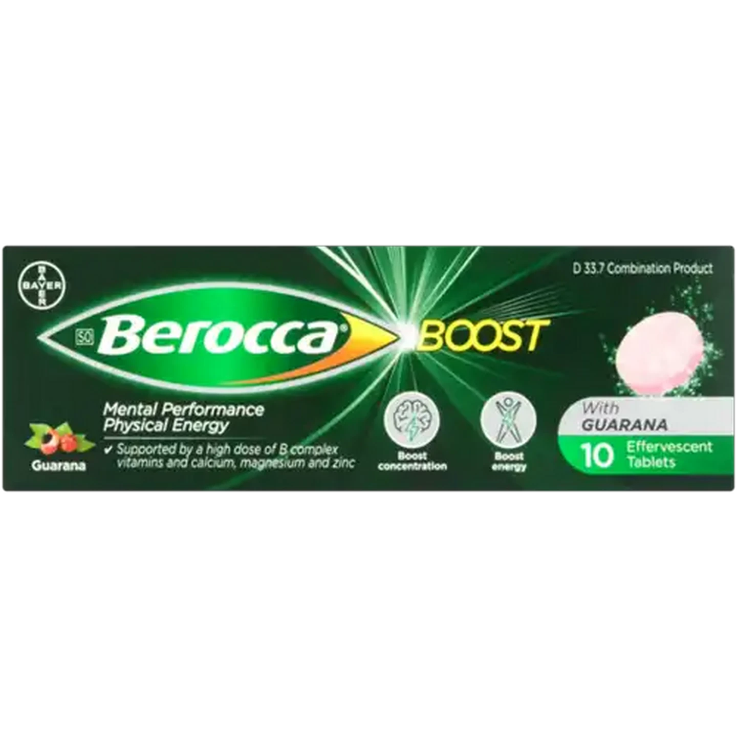 Image of Berocca Boost Effervescent Tablets 10 Pack