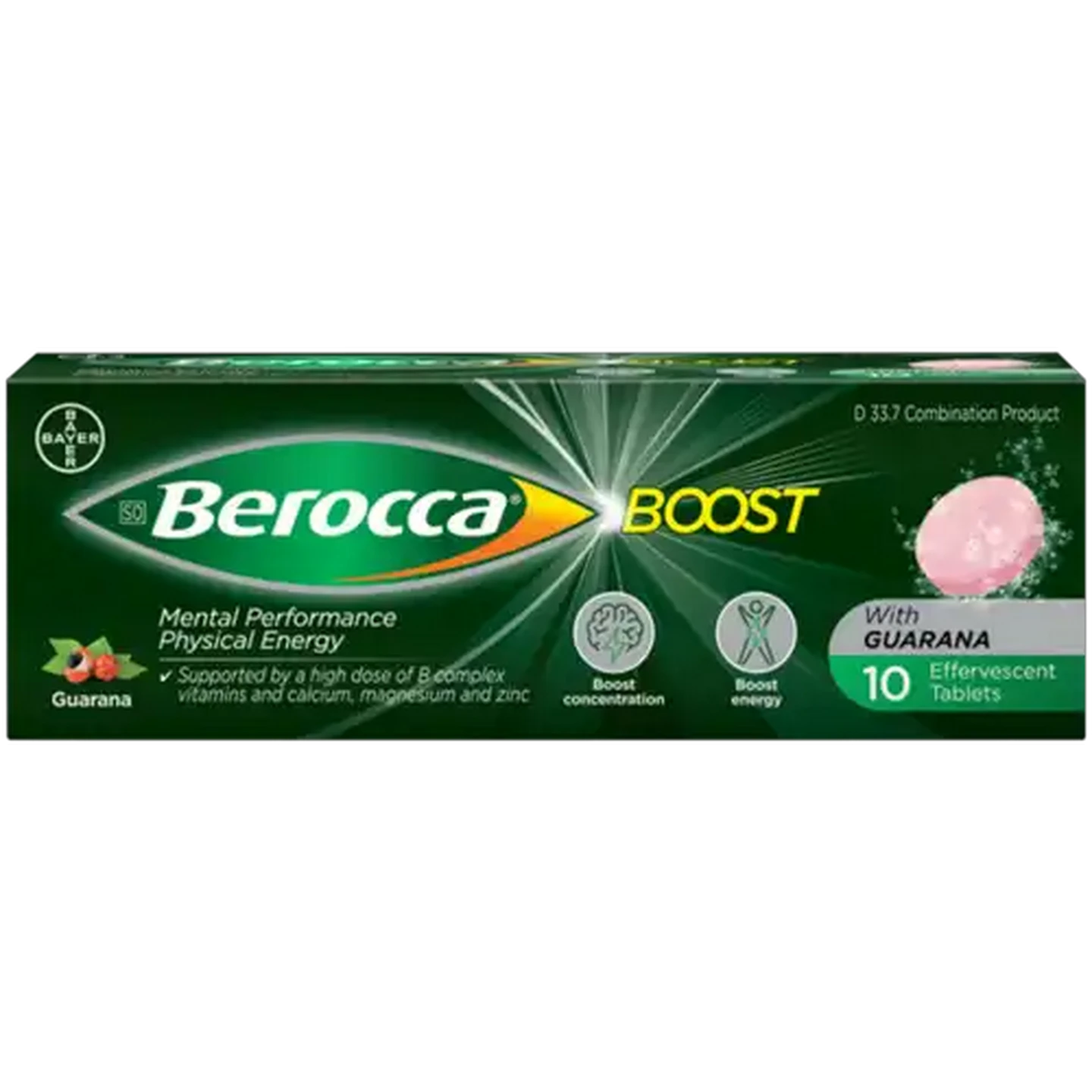 Image of Berocca Boost Effervescent Tablets 10 Pack