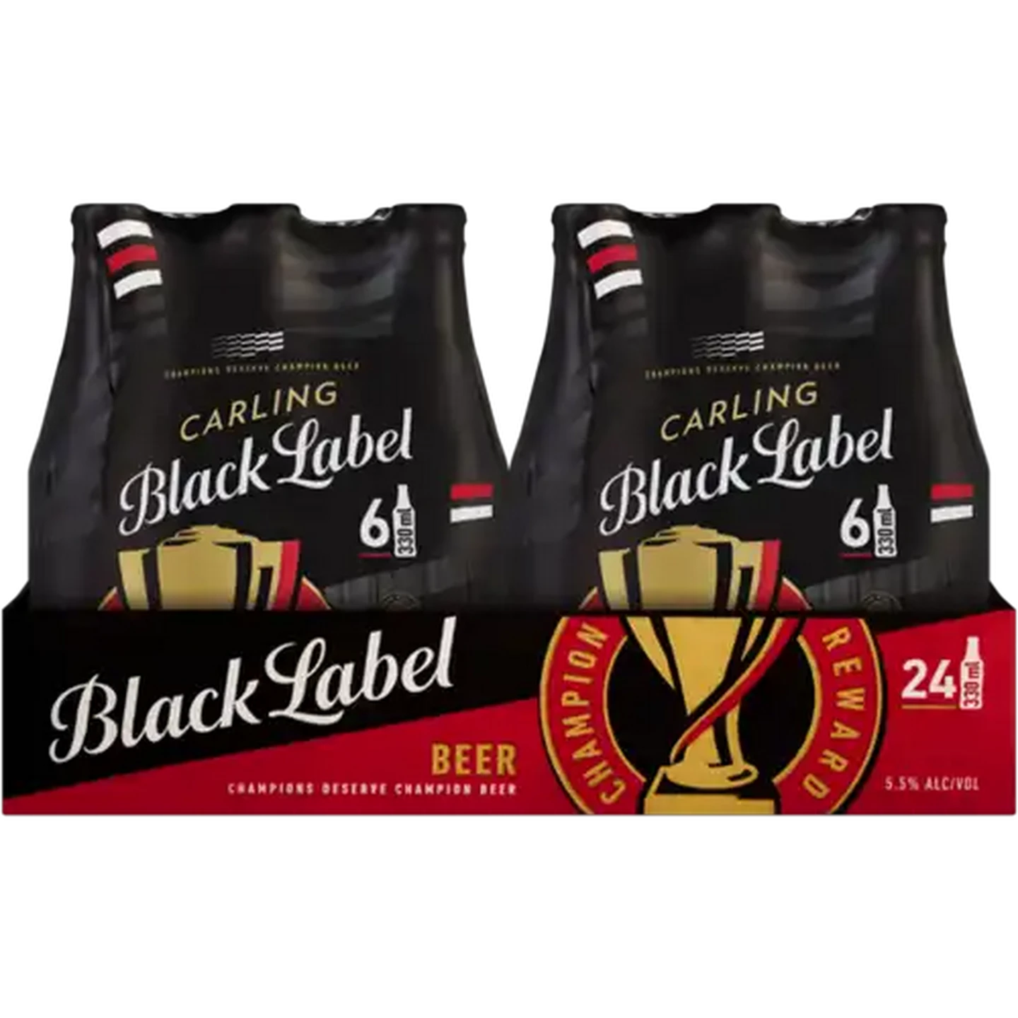 Image of Carling Black Label Beer Bottles 24 x 330ml