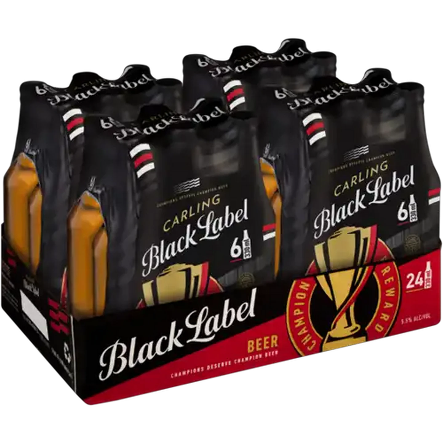 Image of Carling Black Label Beer Bottles 24 x 330ml