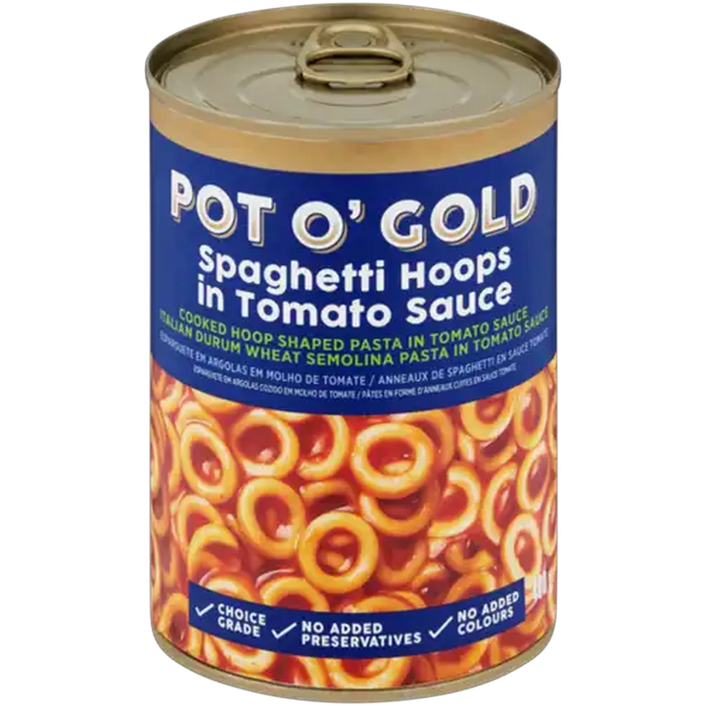 Image of Pot O' Gold Spaghetti Hoops in Tomato Sauce 400g