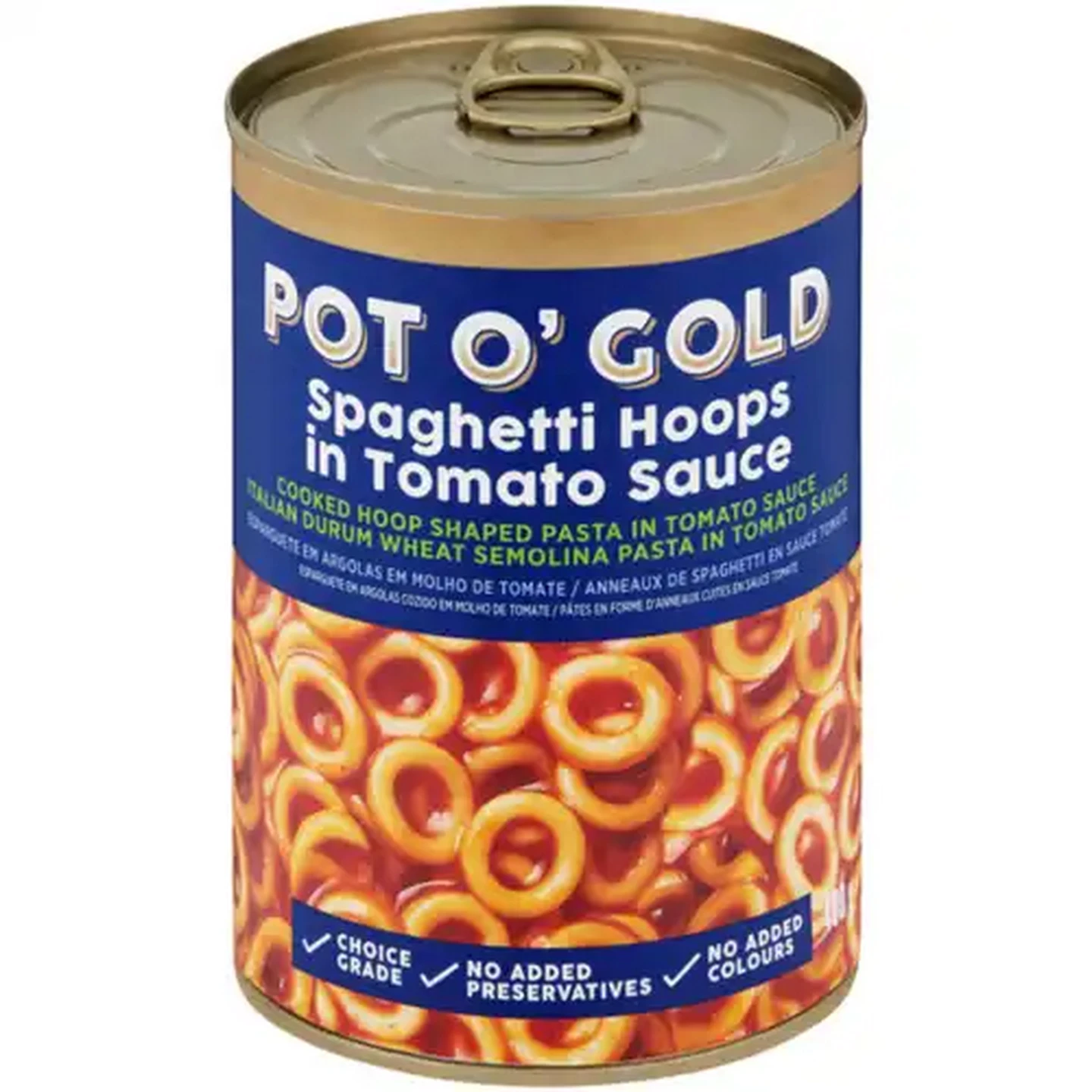 Image of Pot O' Gold Spaghetti Hoops in Tomato Sauce 400g