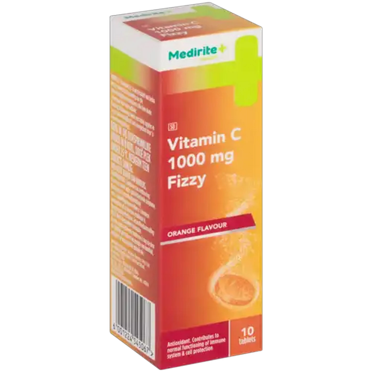 Image of Medirite Orange Flavour Vitamin C Fizzy 10 Tablets