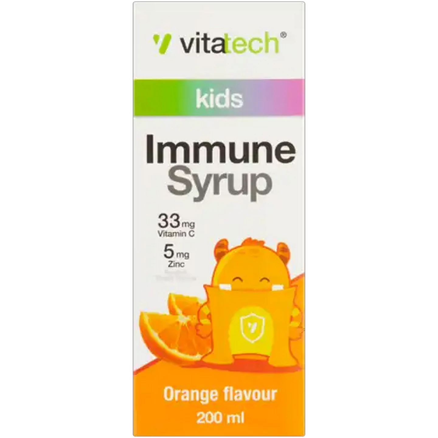 Image of Vitatech Orange Flavoured Kids Immune Syrup 200ml