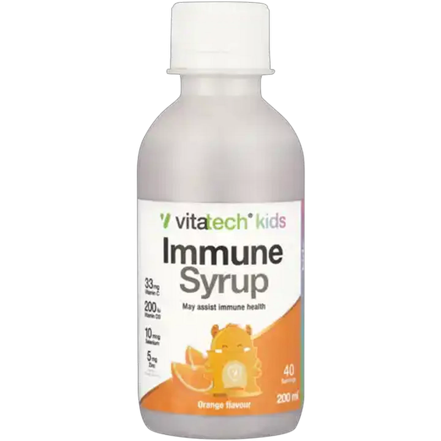 Image of Vitatech Orange Flavoured Kids Immune Syrup 200ml
