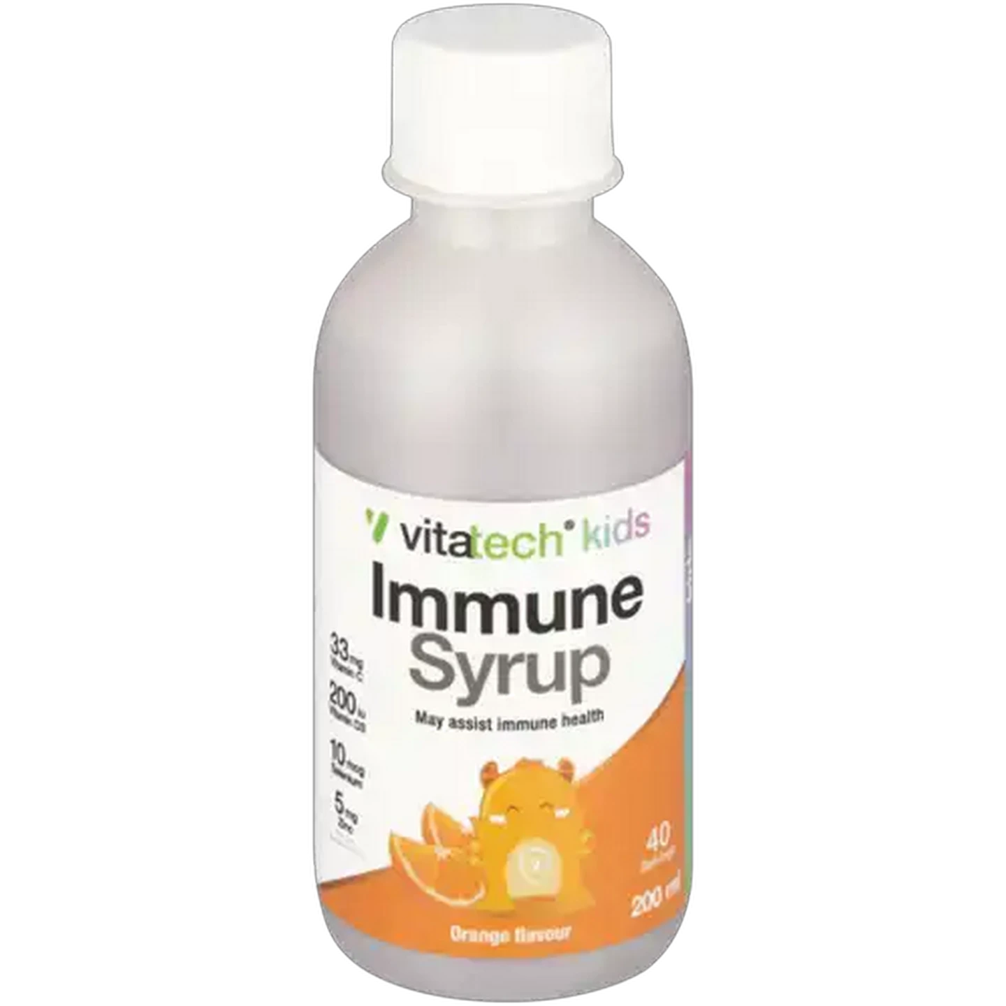 Image of Vitatech Orange Flavoured Kids Immune Syrup 200ml