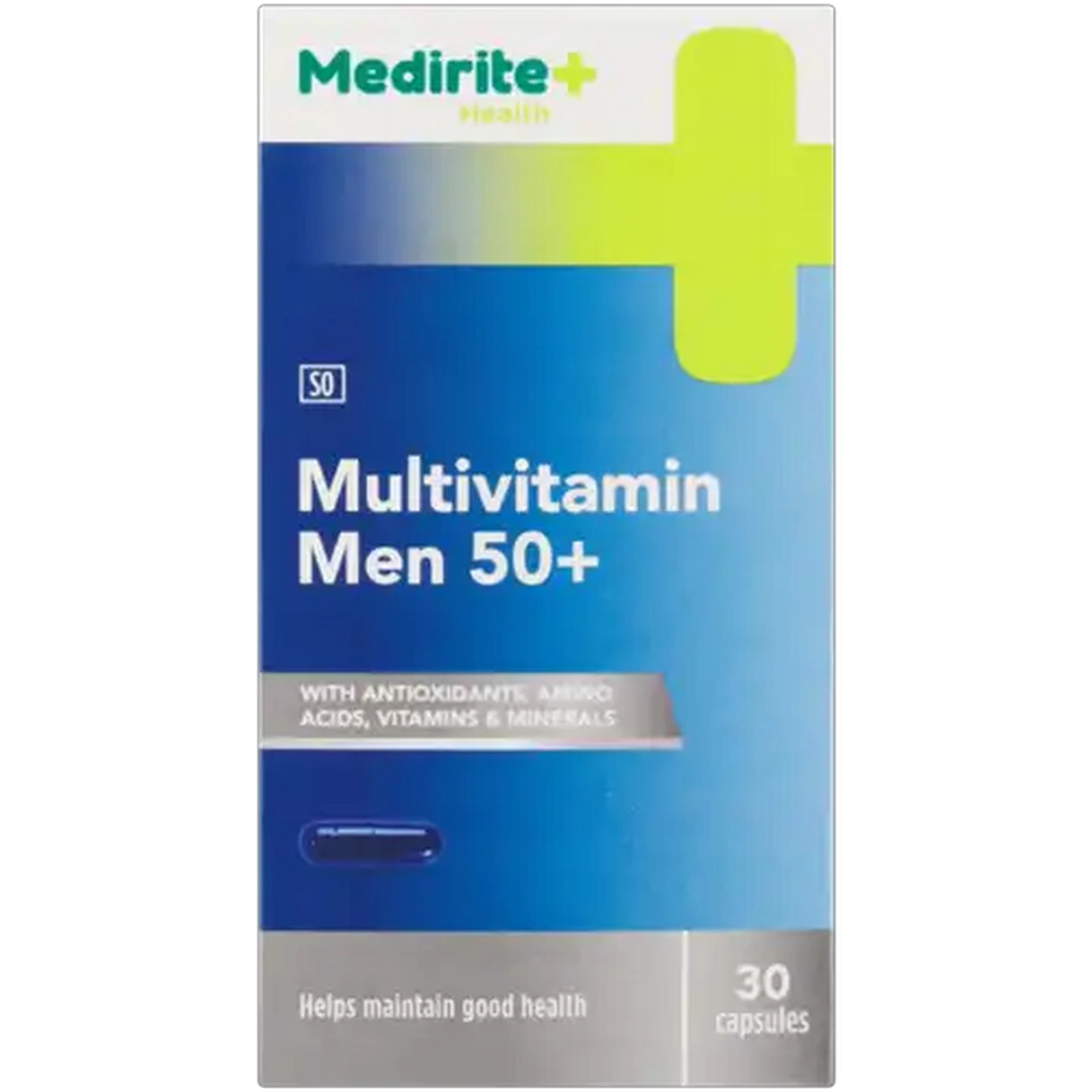 Image of Medirite Men 50+ Multivitamin Capsules 30 Pack