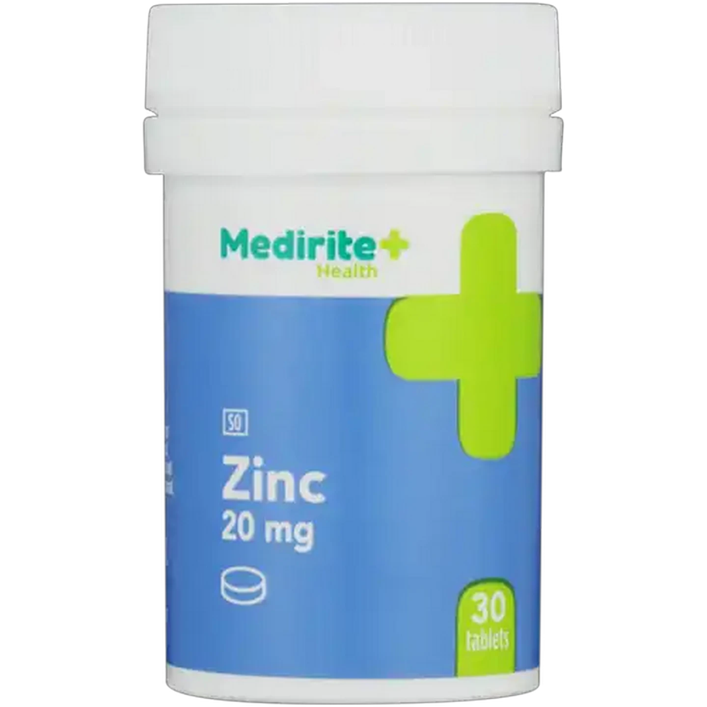 Image of Medirite Zinc Tablets 30 Pack