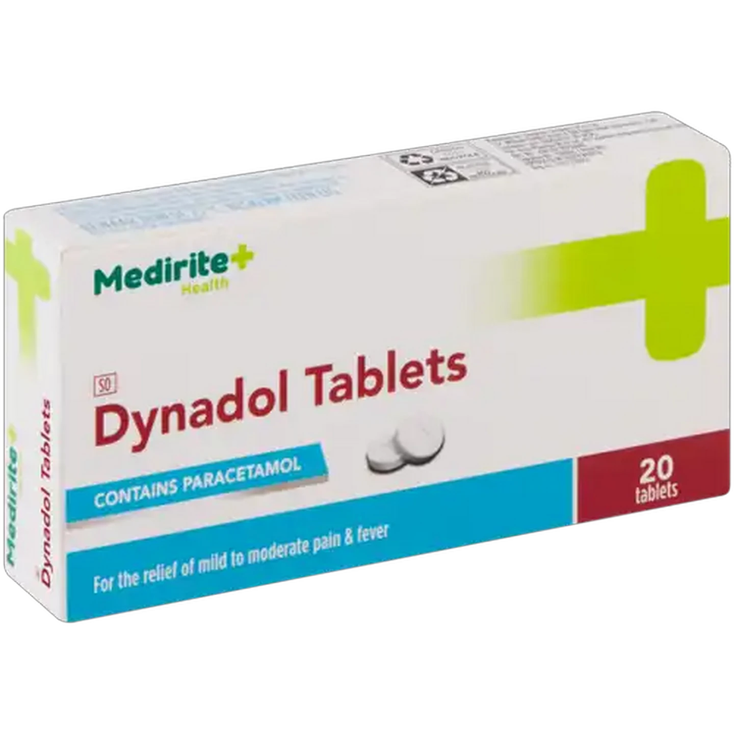 Image of Medirite Dynadol Pain Relief  Tablets 20 Pack