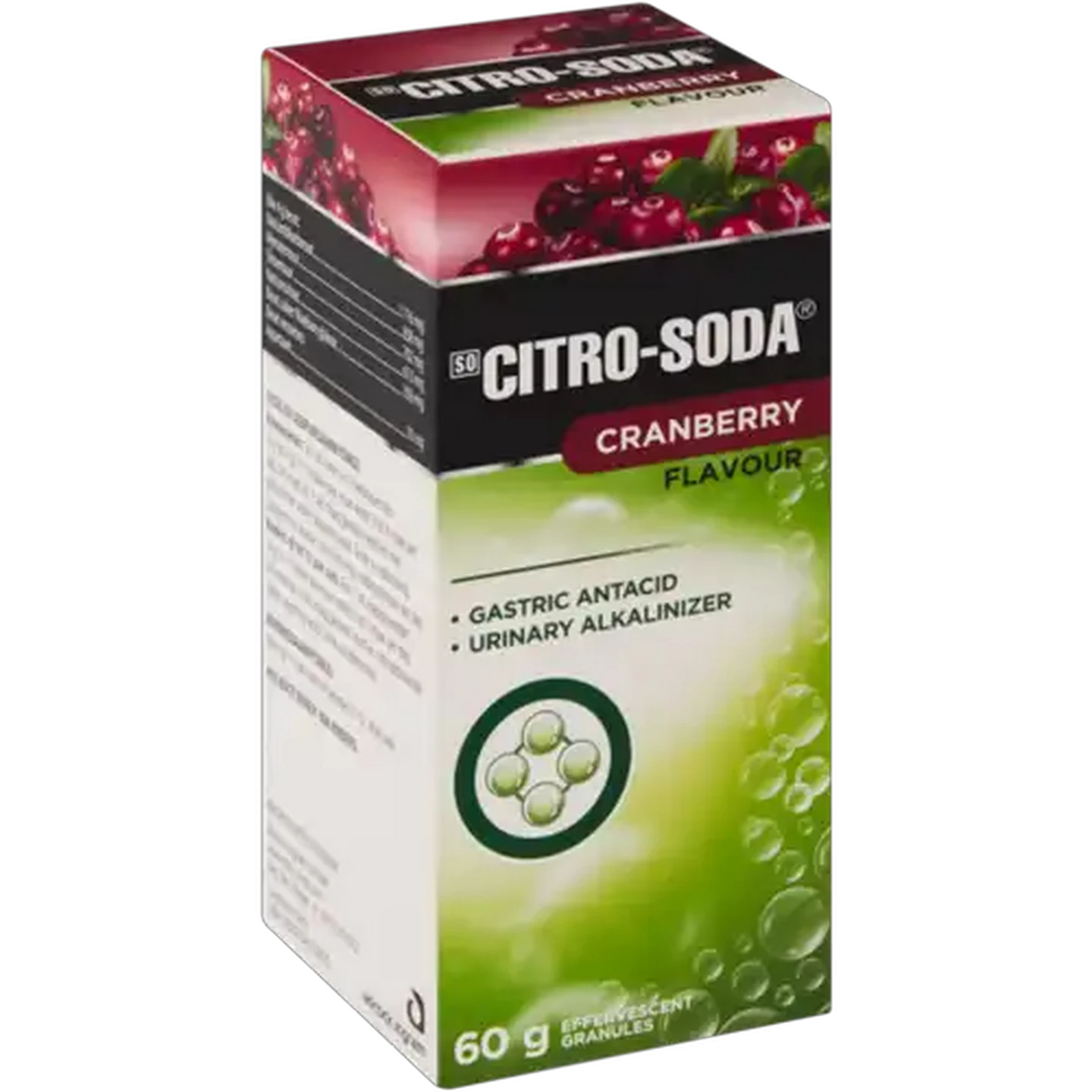 Image of Citro-Soda Cranberry Flavour Effervescent Granules 60g