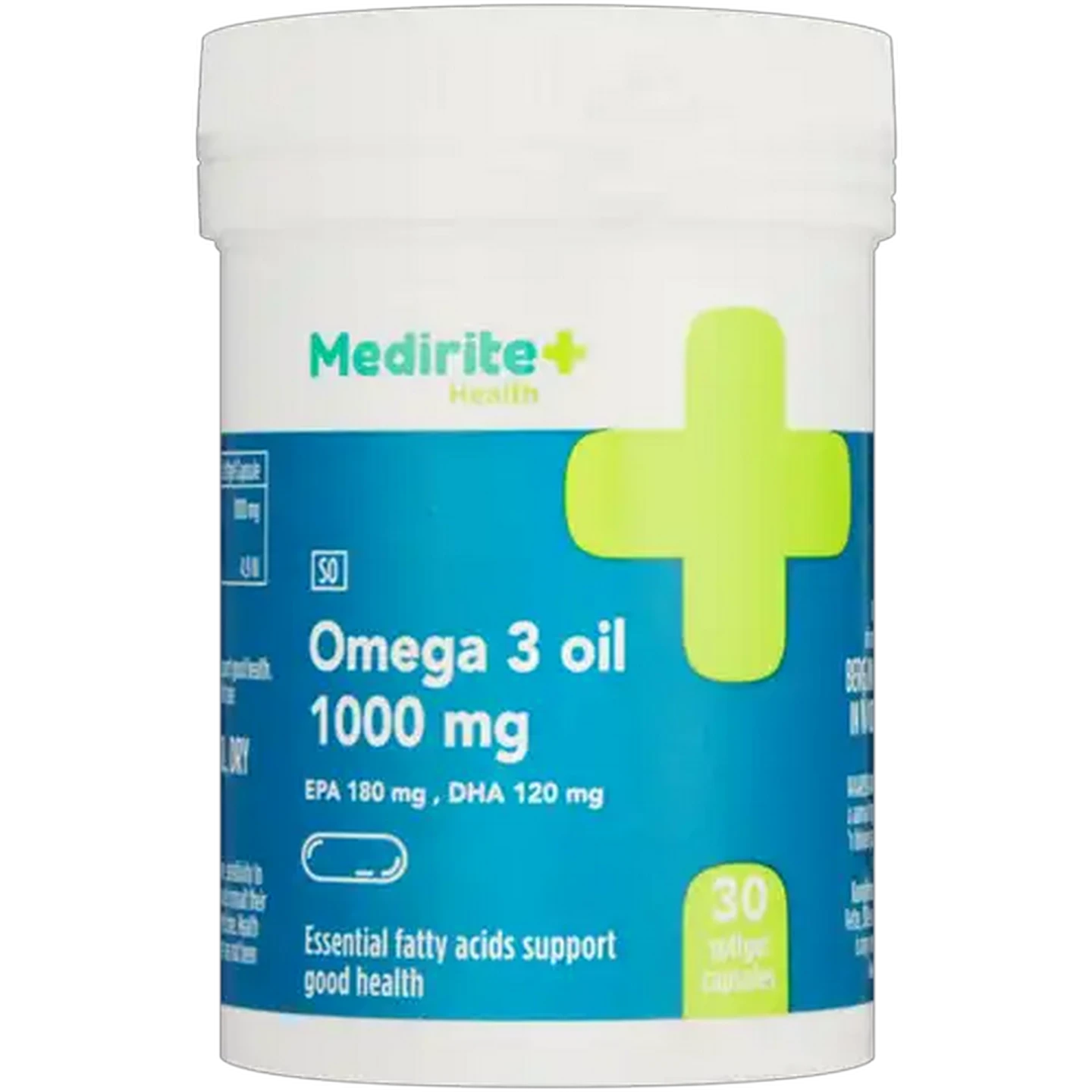 Image of Medirite Health Omega 3 Softgel Capsules 30 Pack