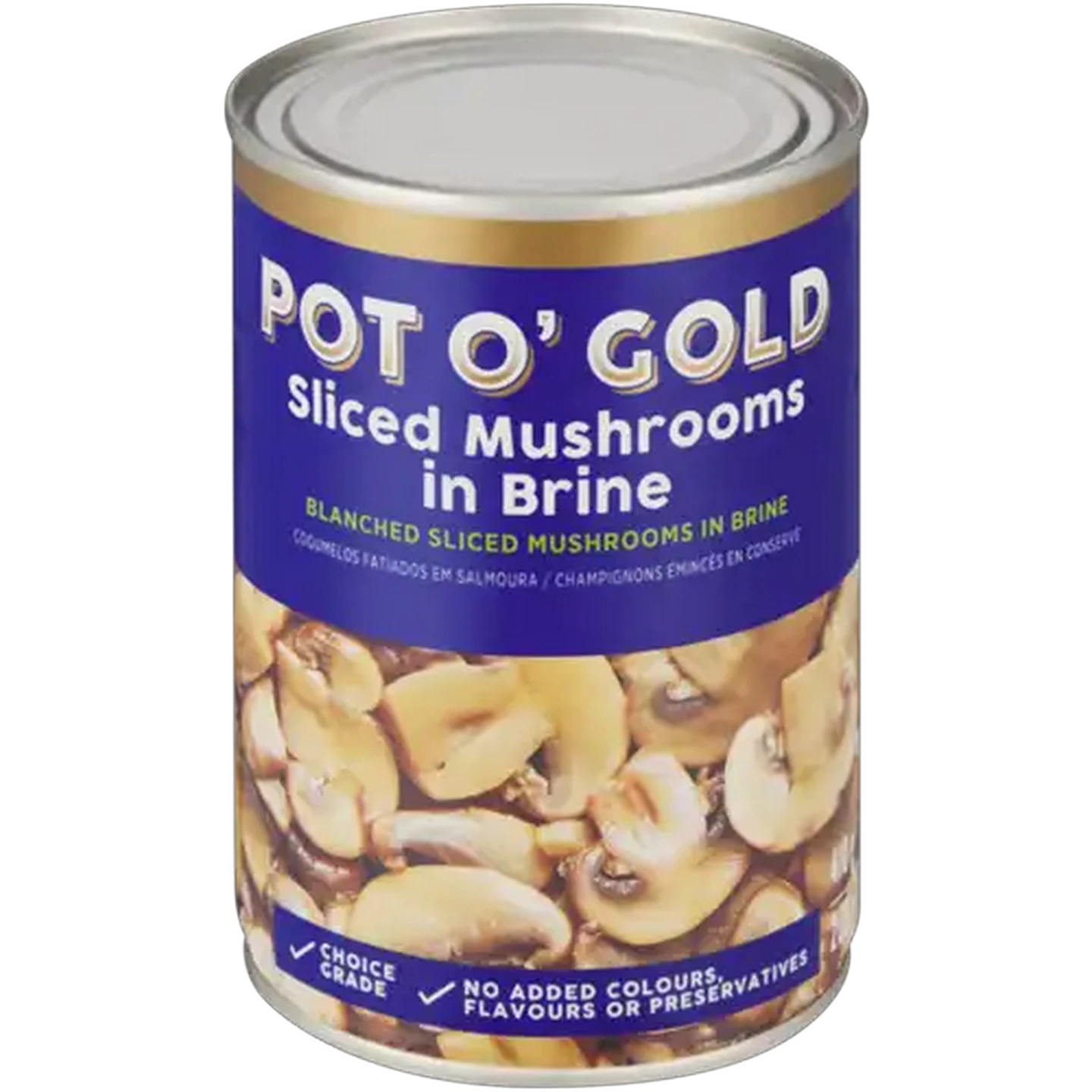 Image of Pot O' Gold Sliced Mushrooms In Brine 410g