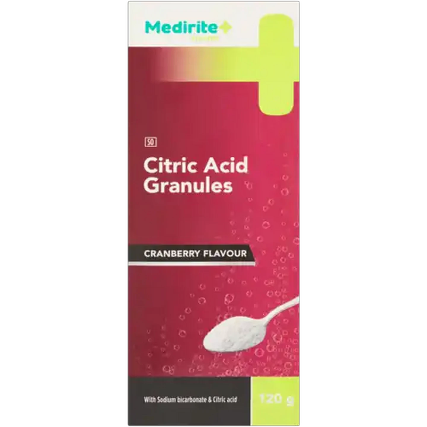 Image of Medirite Cranberry Flavour Citric Acid Granules 120g