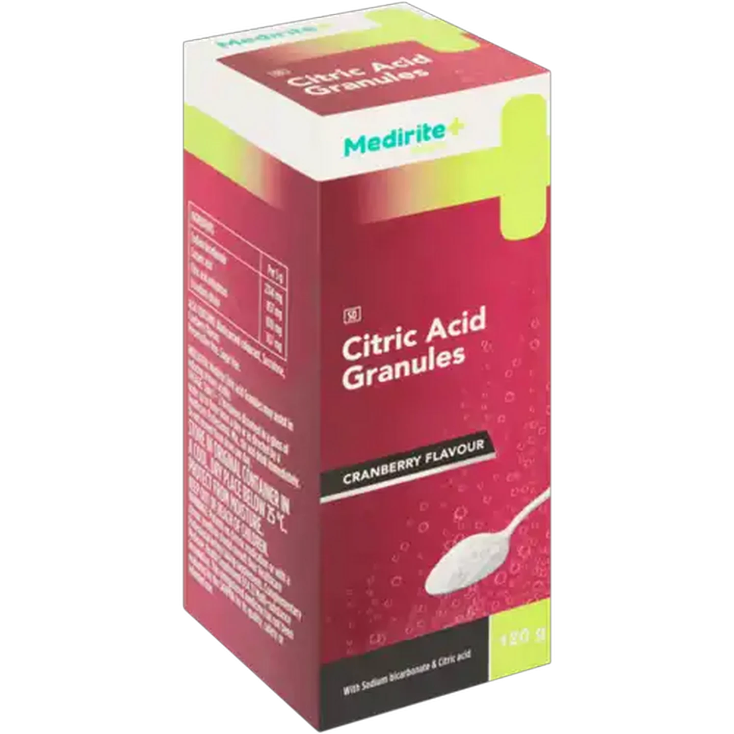 Image of Medirite Cranberry Flavour Citric Acid Granules 120g
