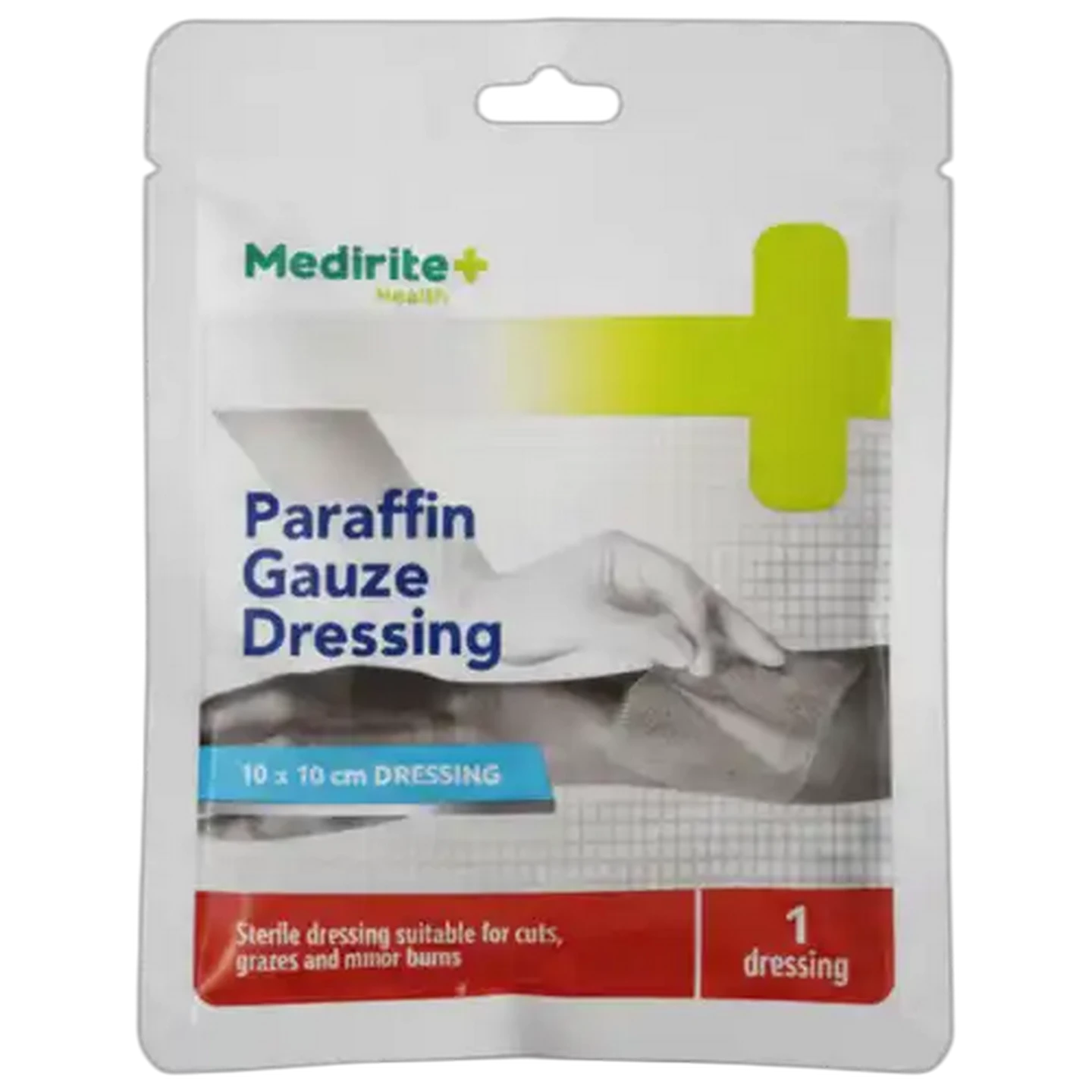 Image of Medirite Paraffin Gauze Dressing 10cm x 10cm