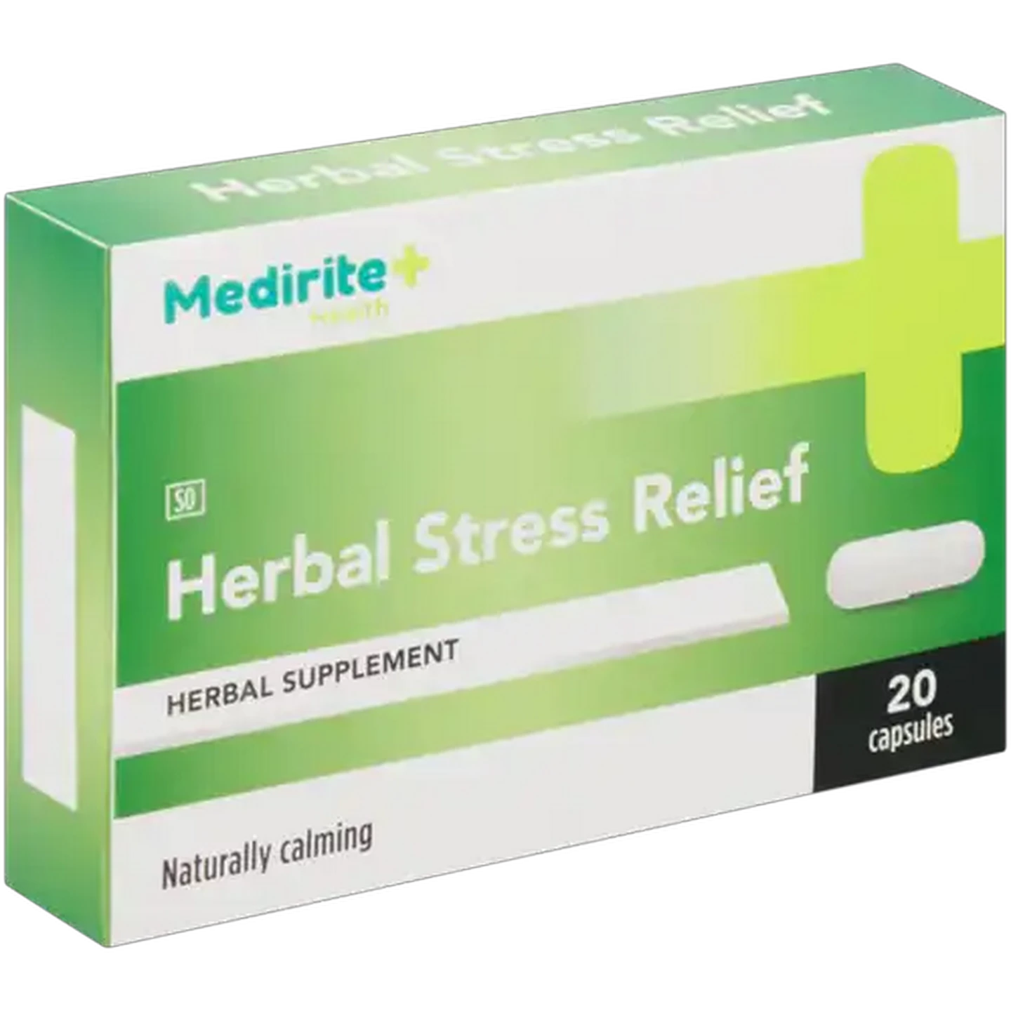 Image of Medirite Herbal Stress Relief Capsules 20 Pack