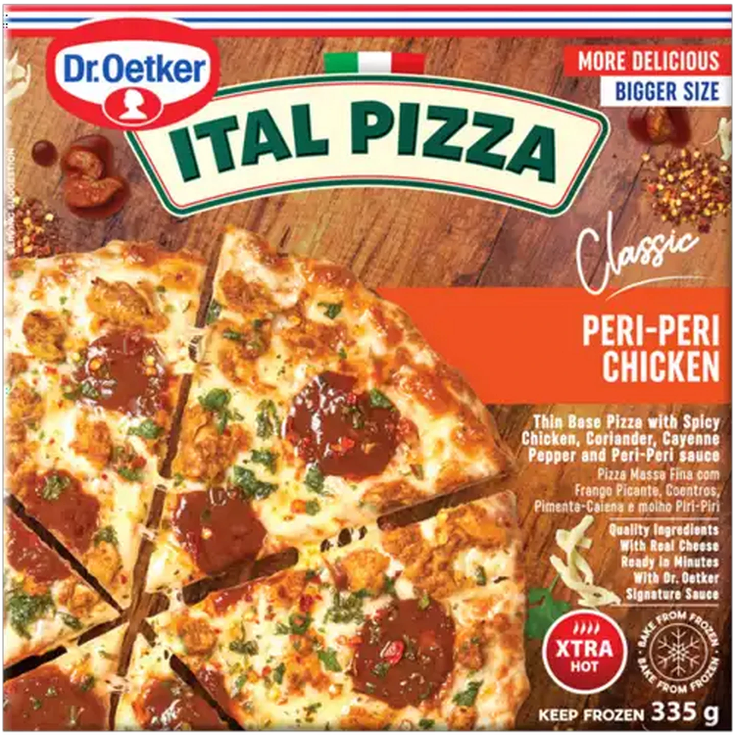 Image of Dr. Oetker Ital Pizza Classic Frozen Peri-Peri Chicken Pizza 335g