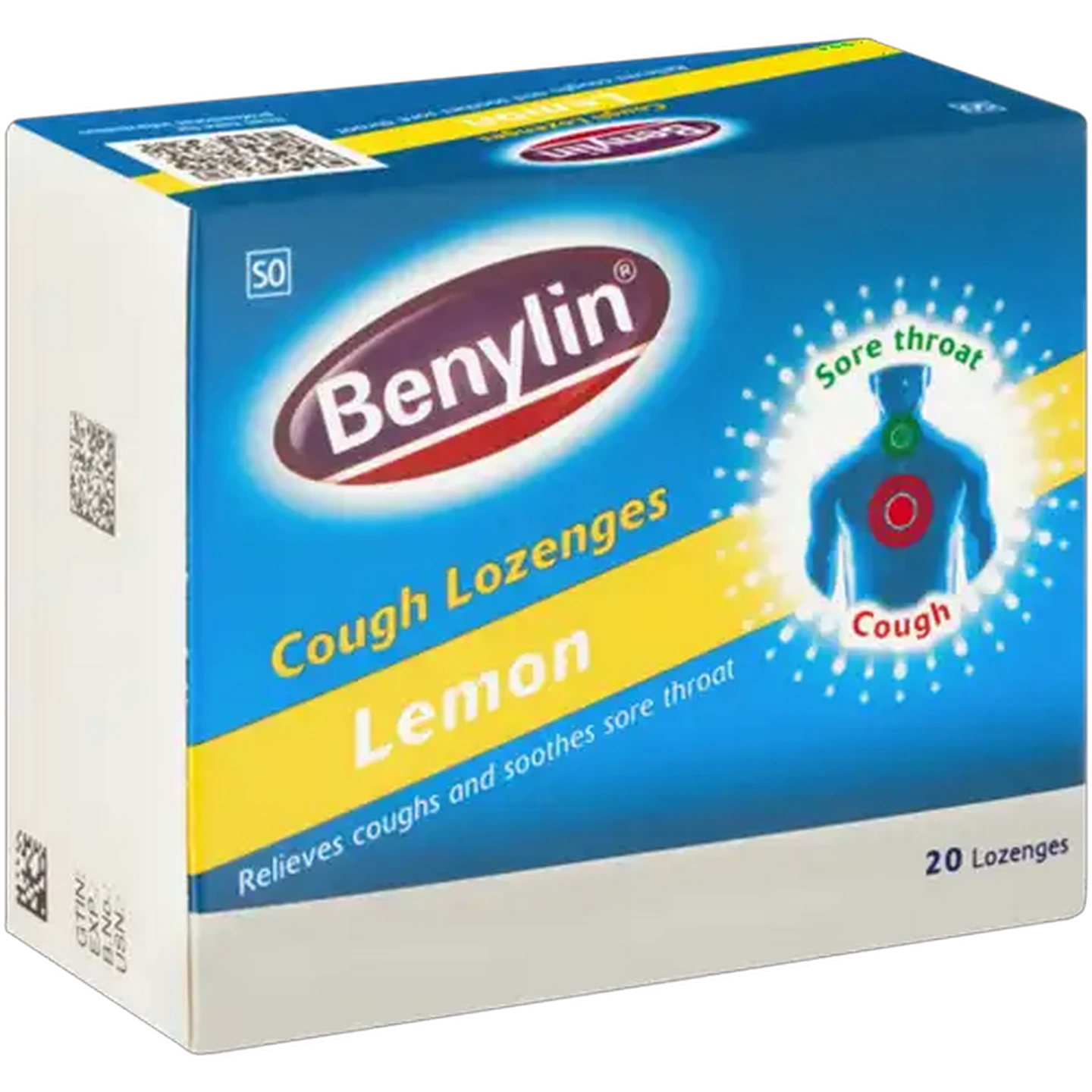 Image of Benylin Lemon Cough Lozenges 20 Pack
