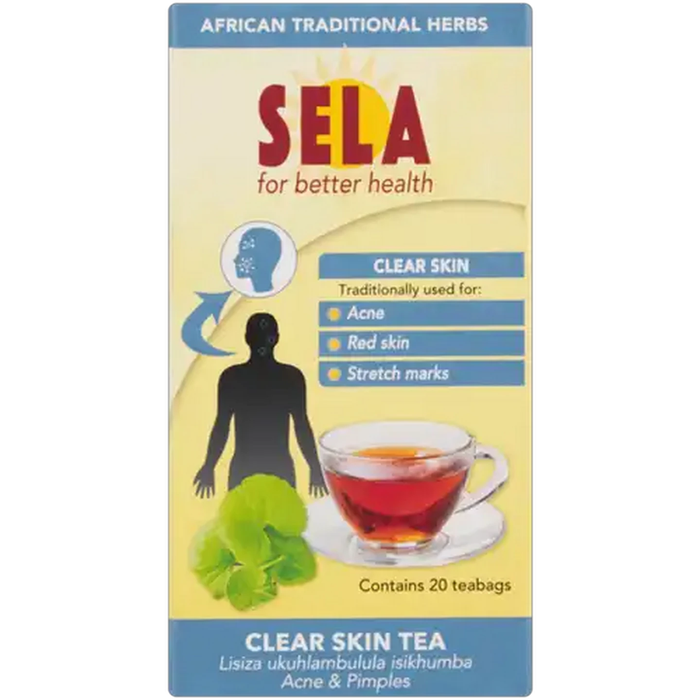 Image of Sela Clear Skin Teabags 20 Pack