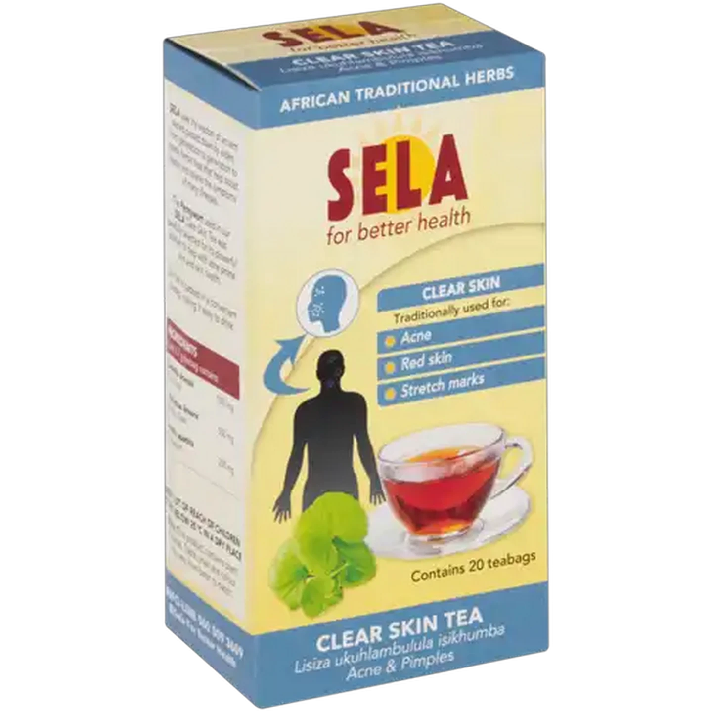 Image of Sela Clear Skin Teabags 20 Pack