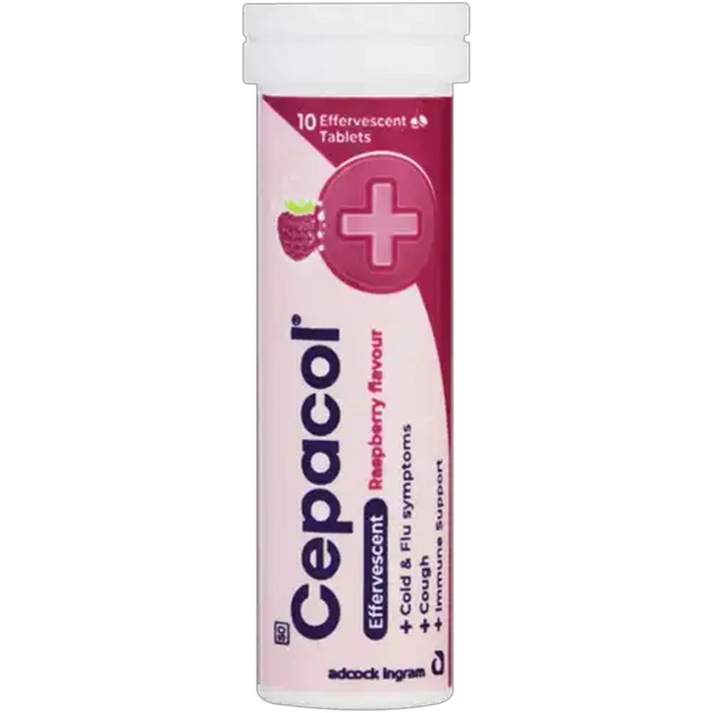 Image of Cepacol Raspberry Flavour Raspberry Flavour Effervescent Tablets 10 Pack