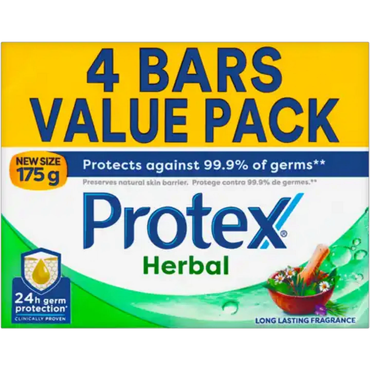 Image of Protex Herbal Bar Soap 4 x 175g