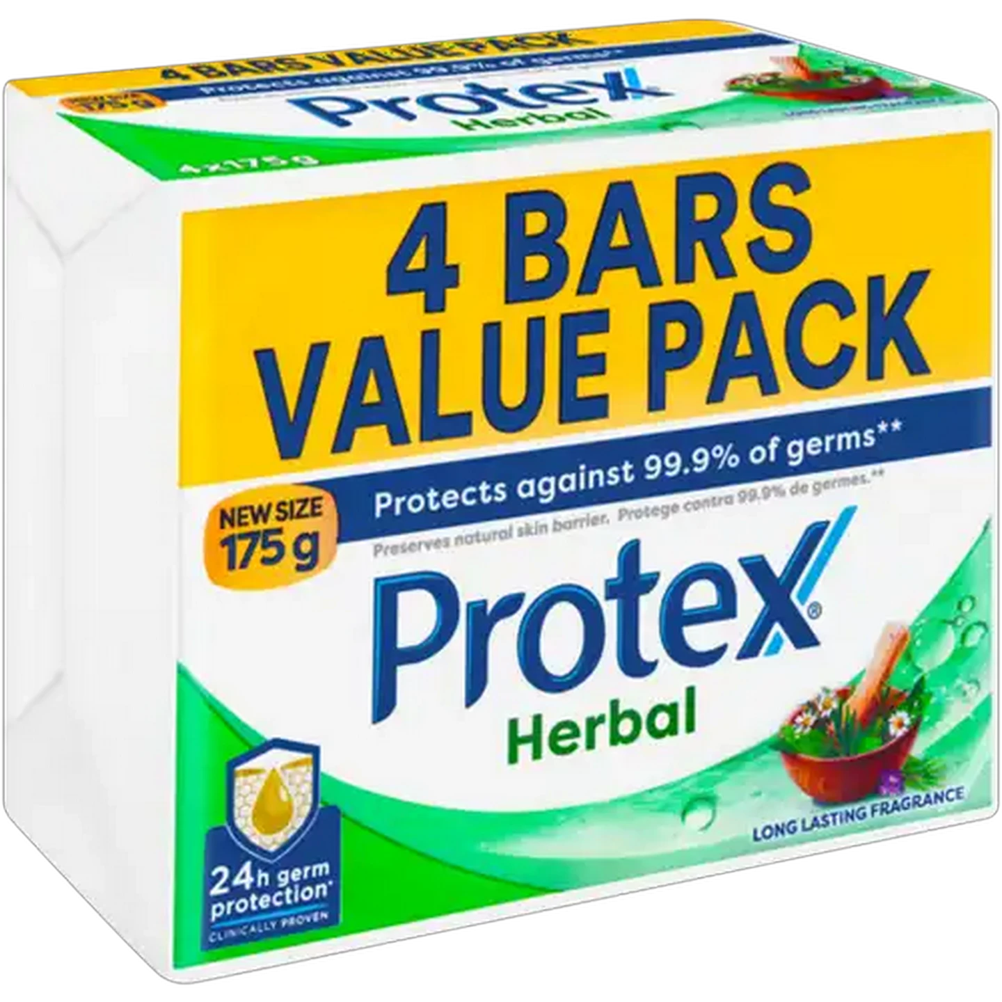 Image of Protex Herbal Bar Soap 4 x 175g