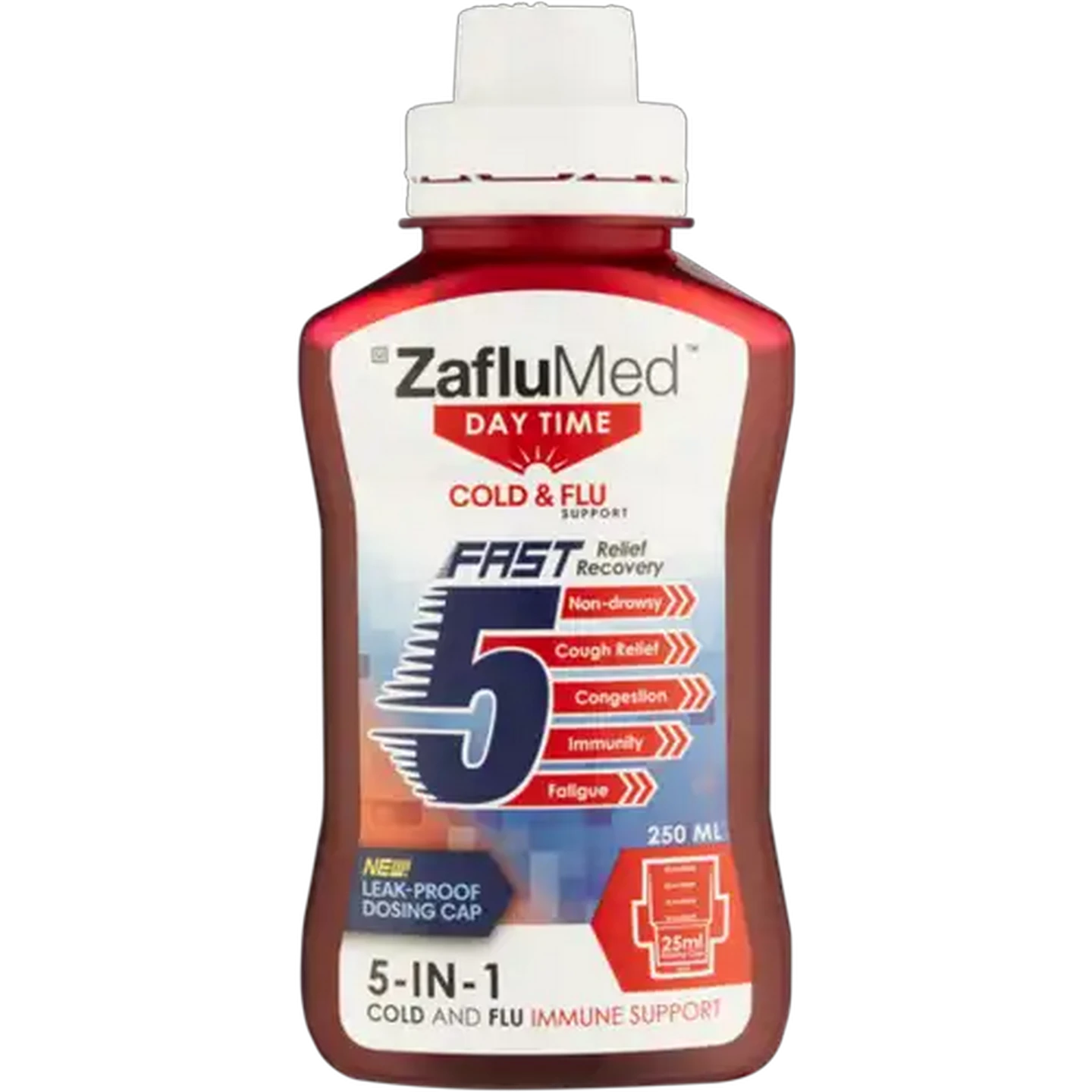 Image of ZafluMed Fast 5 Day Time Cold & Flu Immune Support Syrup 250ml