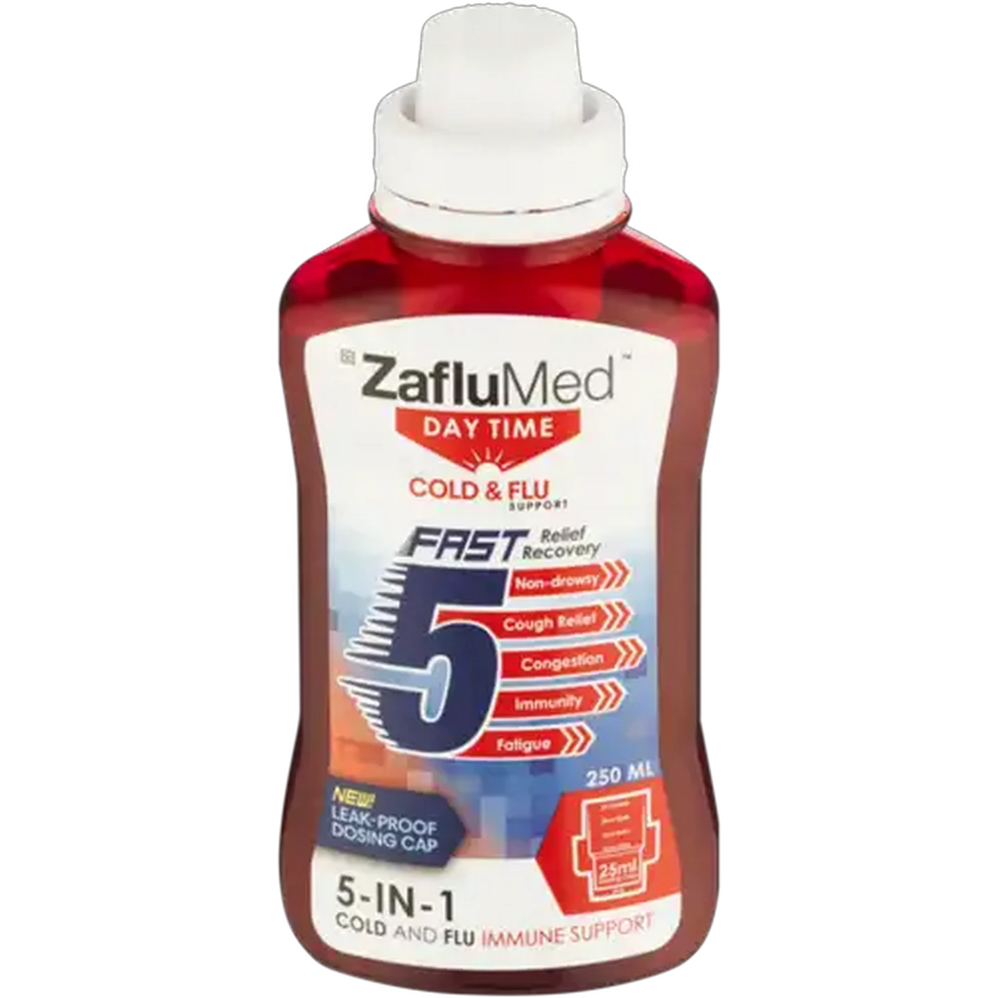 Image of ZafluMed Fast 5 Day Time Cold & Flu Immune Support Syrup 250ml