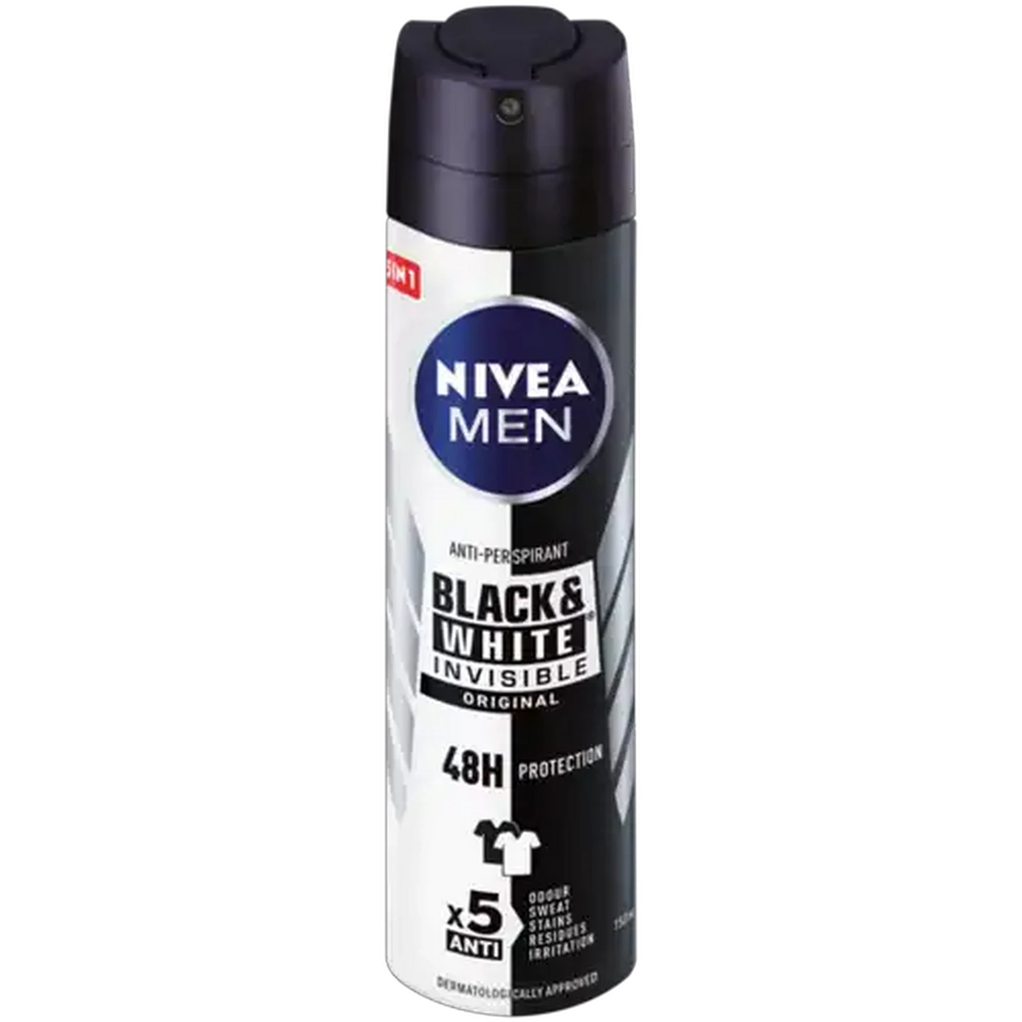 Image of NIVEA MEN Black & White Invisible Original Anti-Perspirant Spray 150ml
