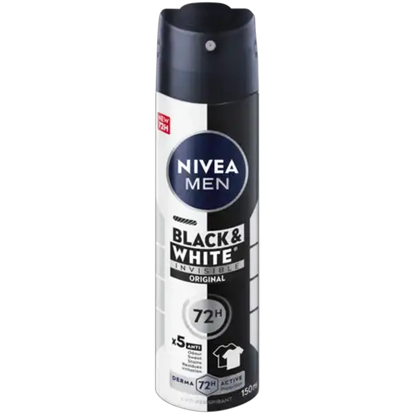Image of NIVEA MEN Black & White Invisible Original Anti-Perspirant Spray 150ml