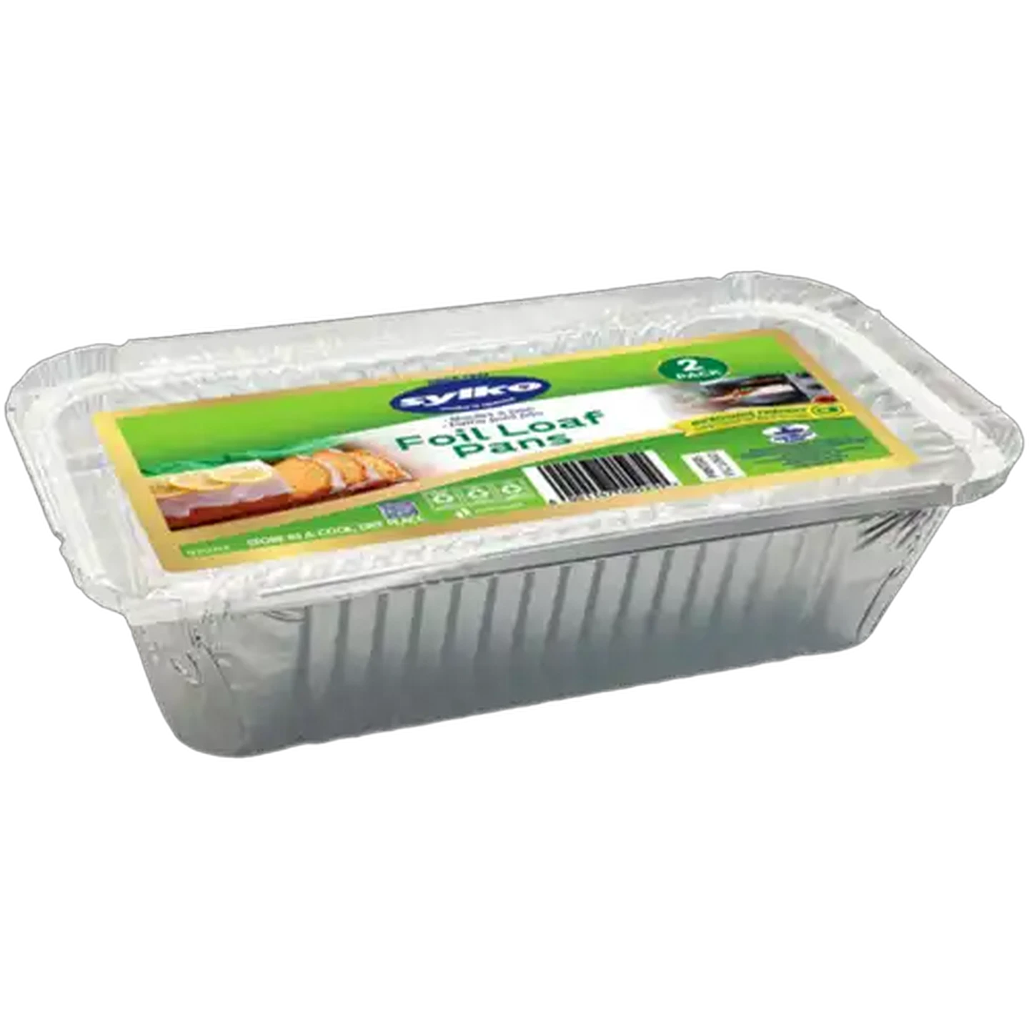 Image of Sylko Foil Loaf Pans 2 x 920ml