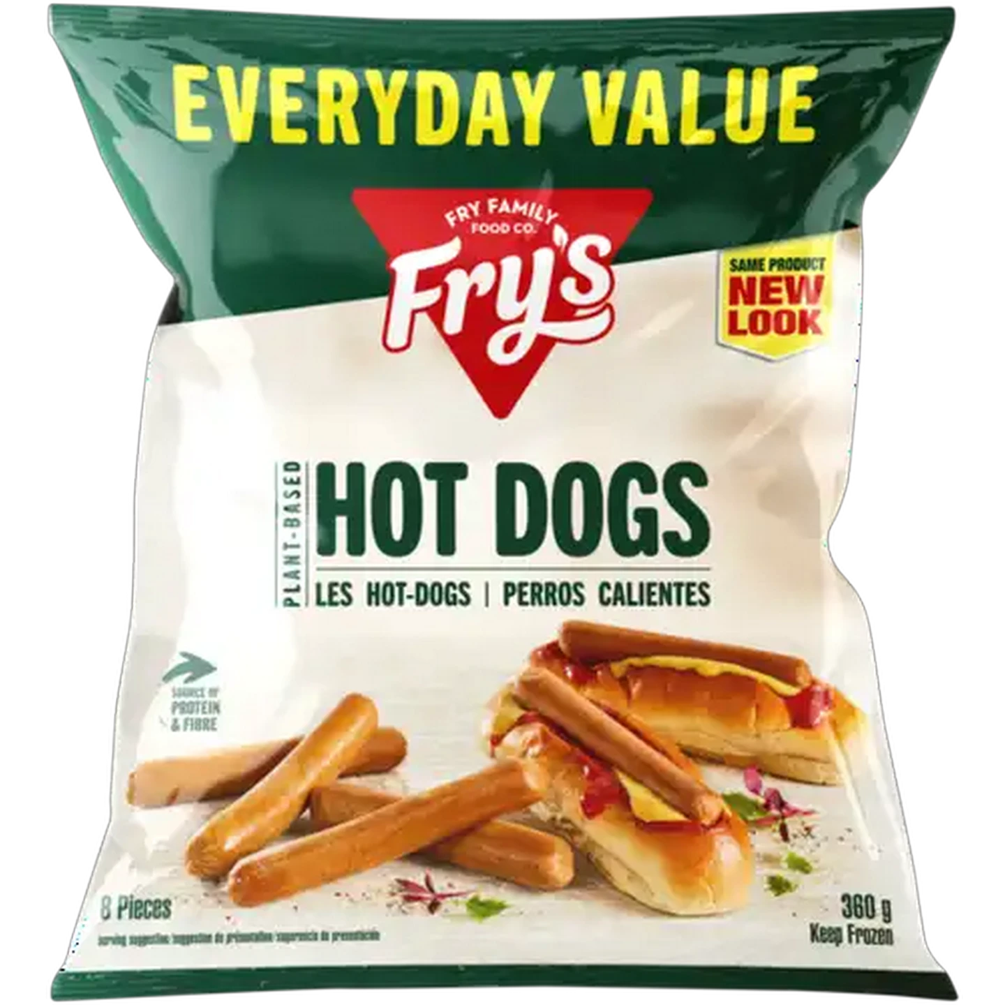 Image of Fry's Frozen Plant-Based Hot Dogs 360g