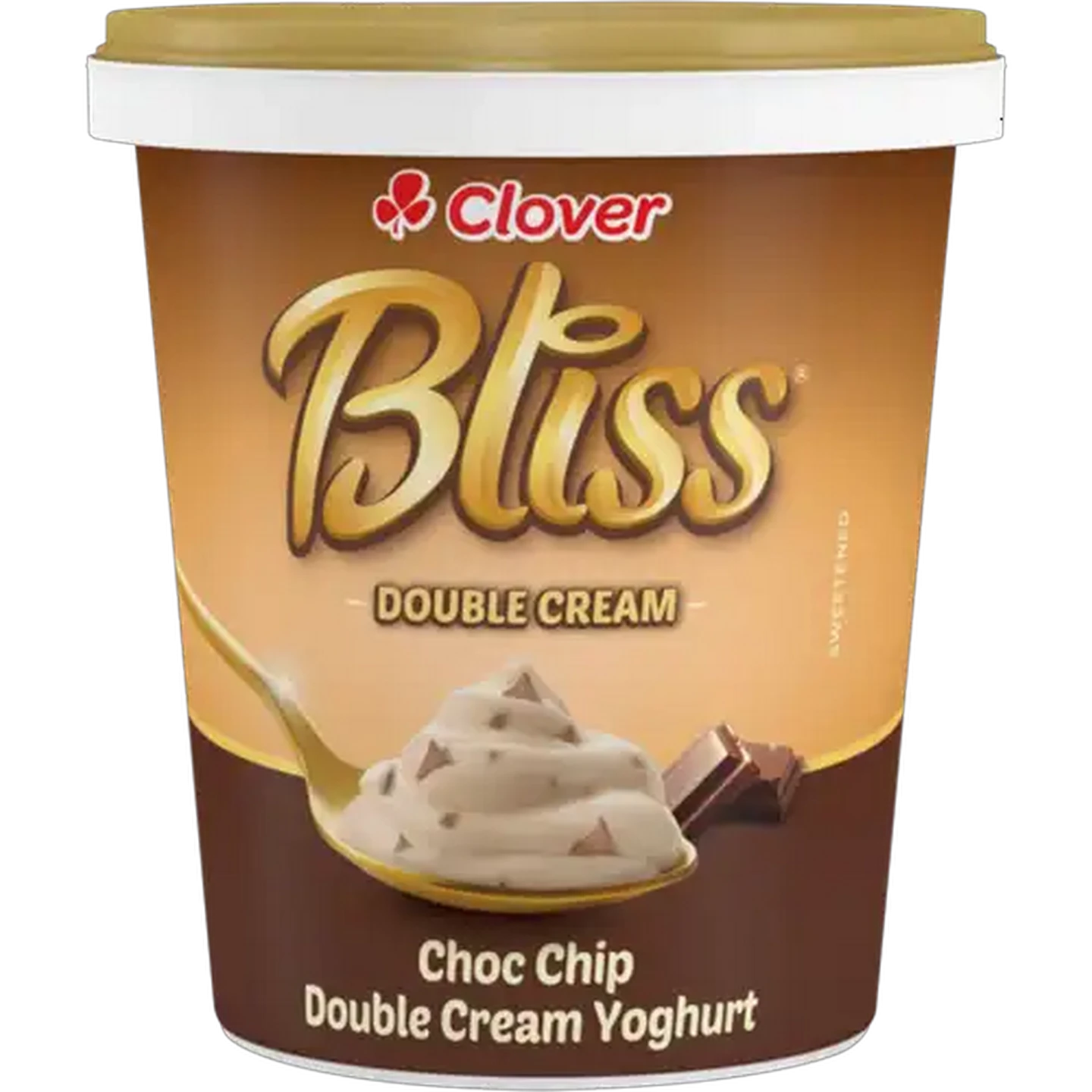 Image of Clover Bliss Choc Chip Double Cream Yoghurt 1kg