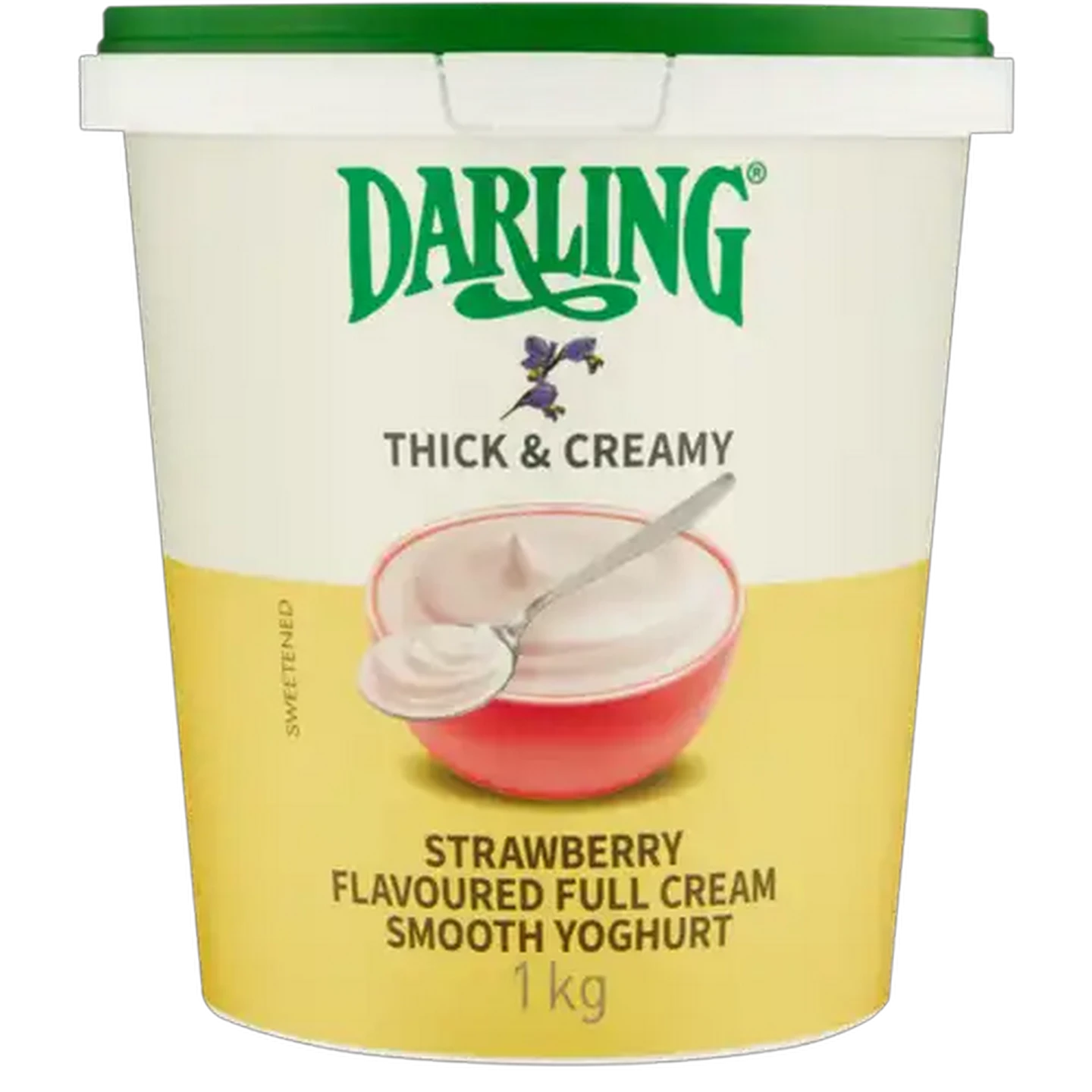 Image of Darling Thick & Creamy Strawberry Flavoured Full Cream Smooth Yoghurt 1kg