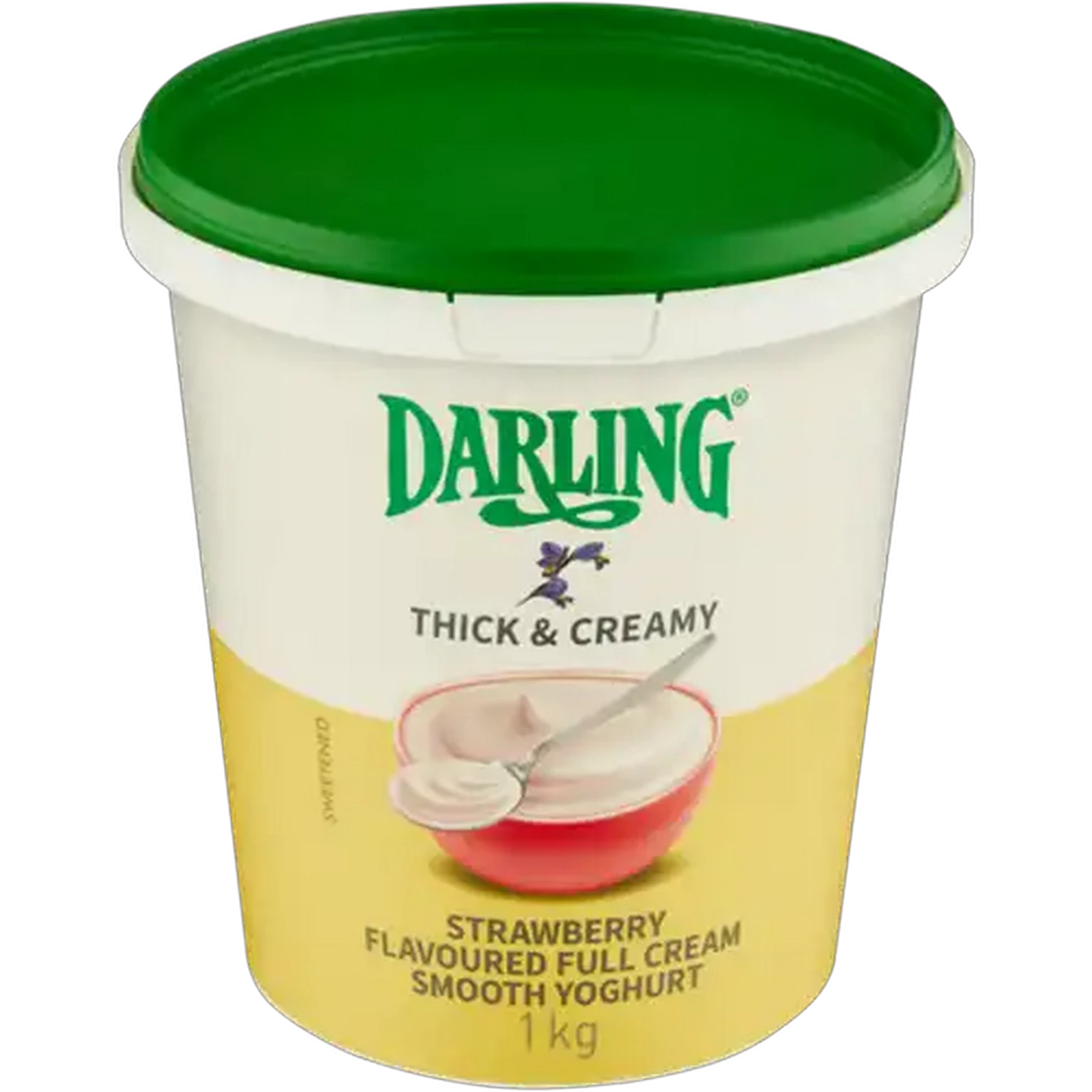 Image of Darling Thick & Creamy Strawberry Flavoured Full Cream Smooth Yoghurt 1kg