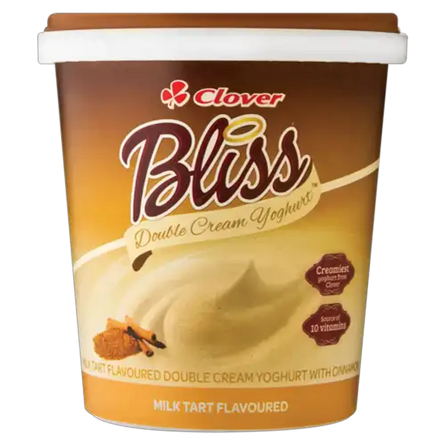 Image of Clover Bliss Milk Tart Flavoured Double Cream Yoghurt 1kg