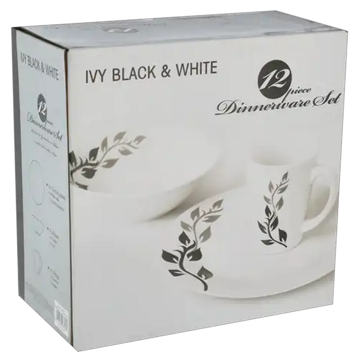 Image of Black & White Dinner Set 12-Piece