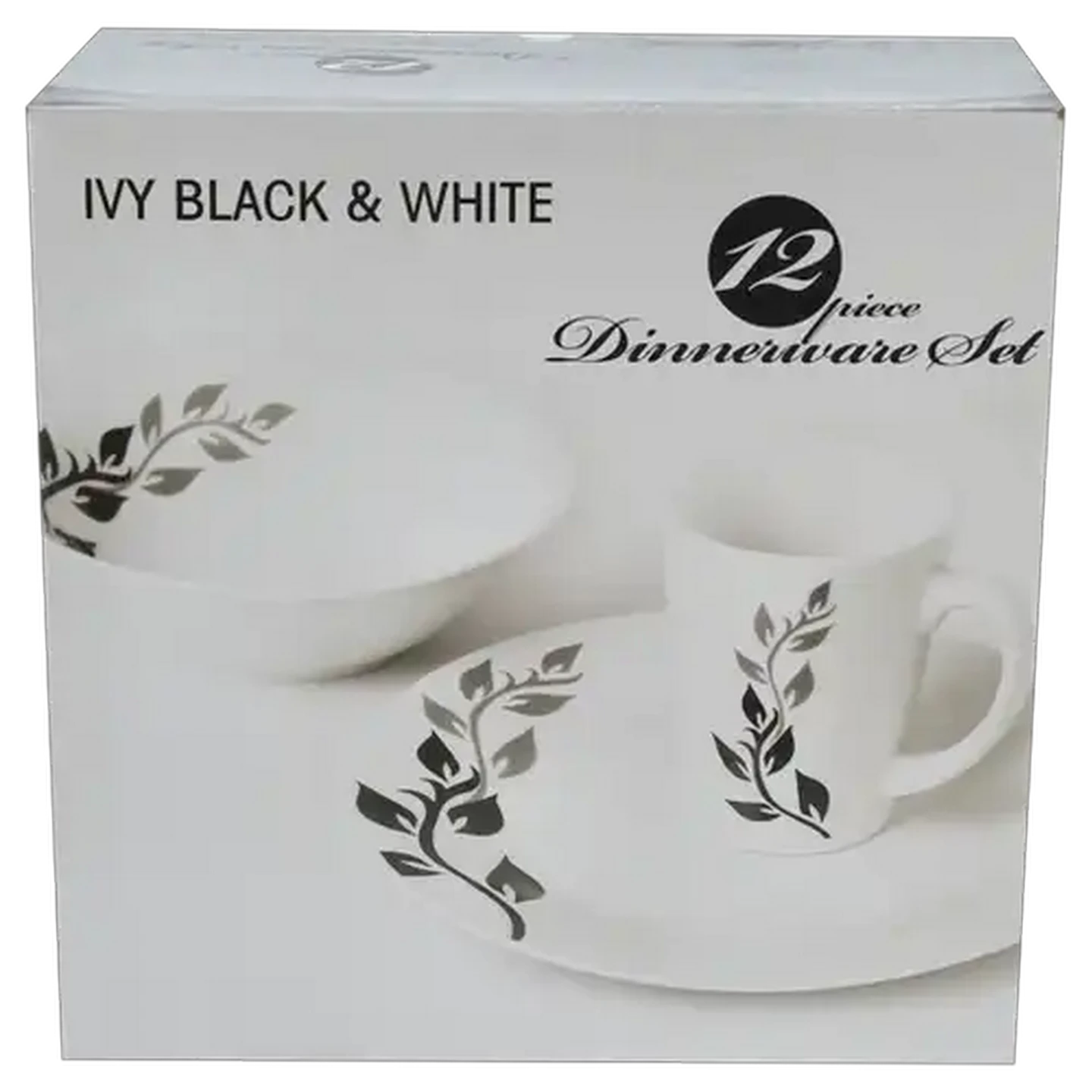 Image of Black & White Dinner Set 12-Piece