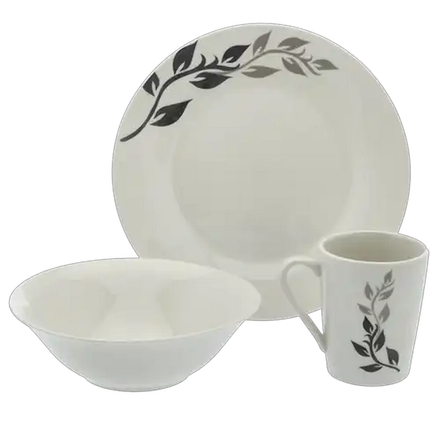 Image of Black & White Dinner Set 12-Piece