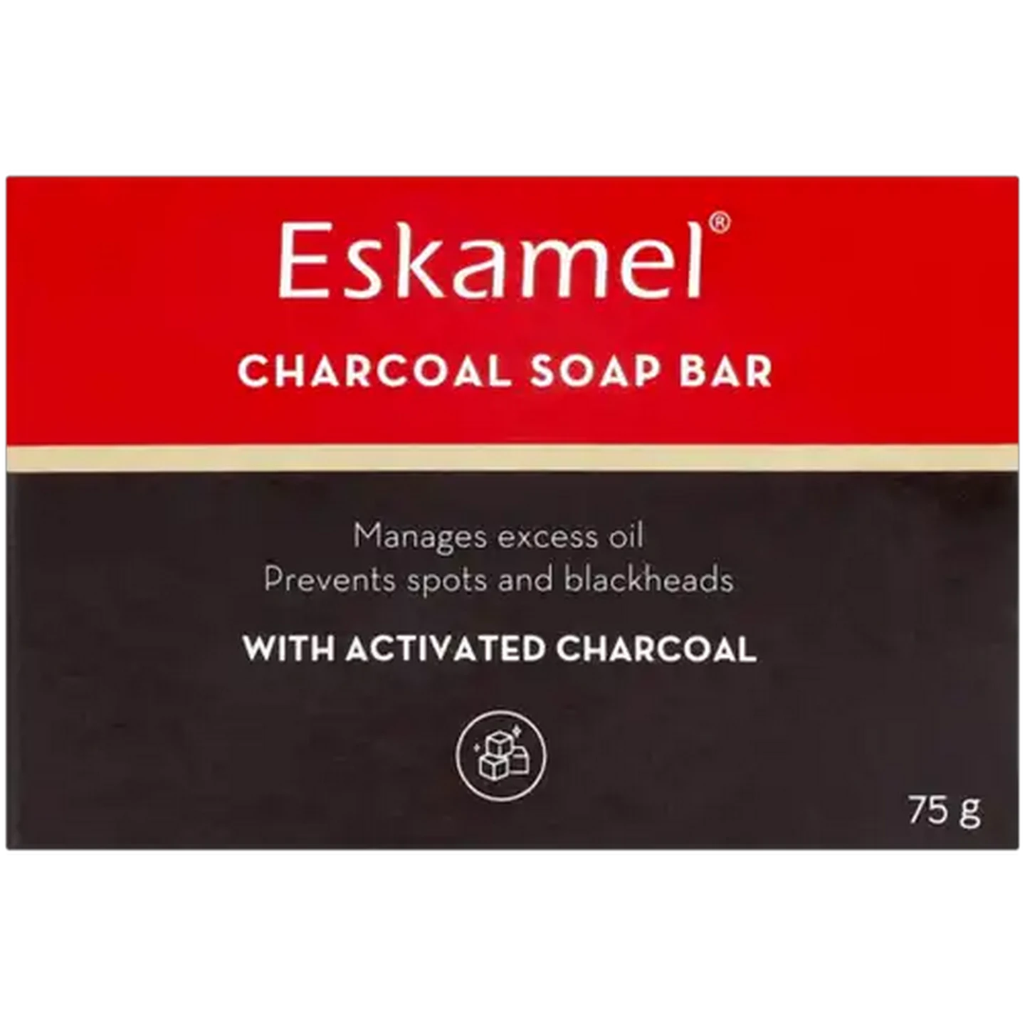 Image of Eskamel Charcoal Soap Bar 75g