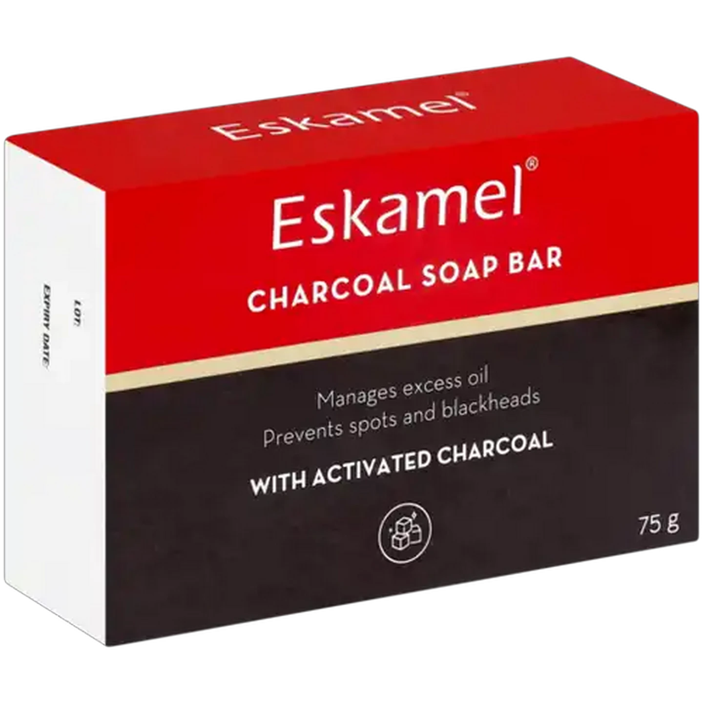 Image of Eskamel Charcoal Soap Bar 75g