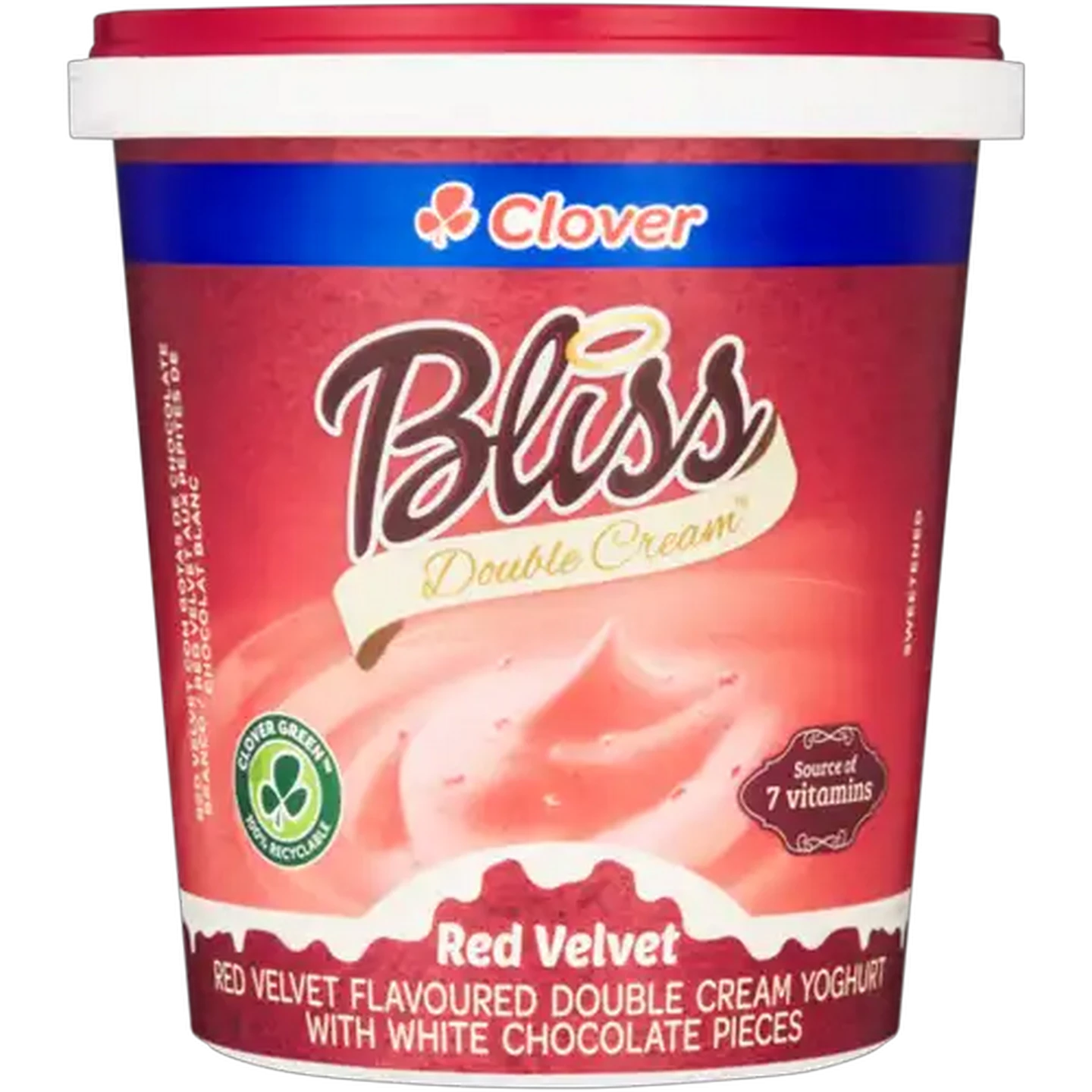 Image of Clover Bliss Red Velvet Flavoured Double Cream Yoghurt 1kg