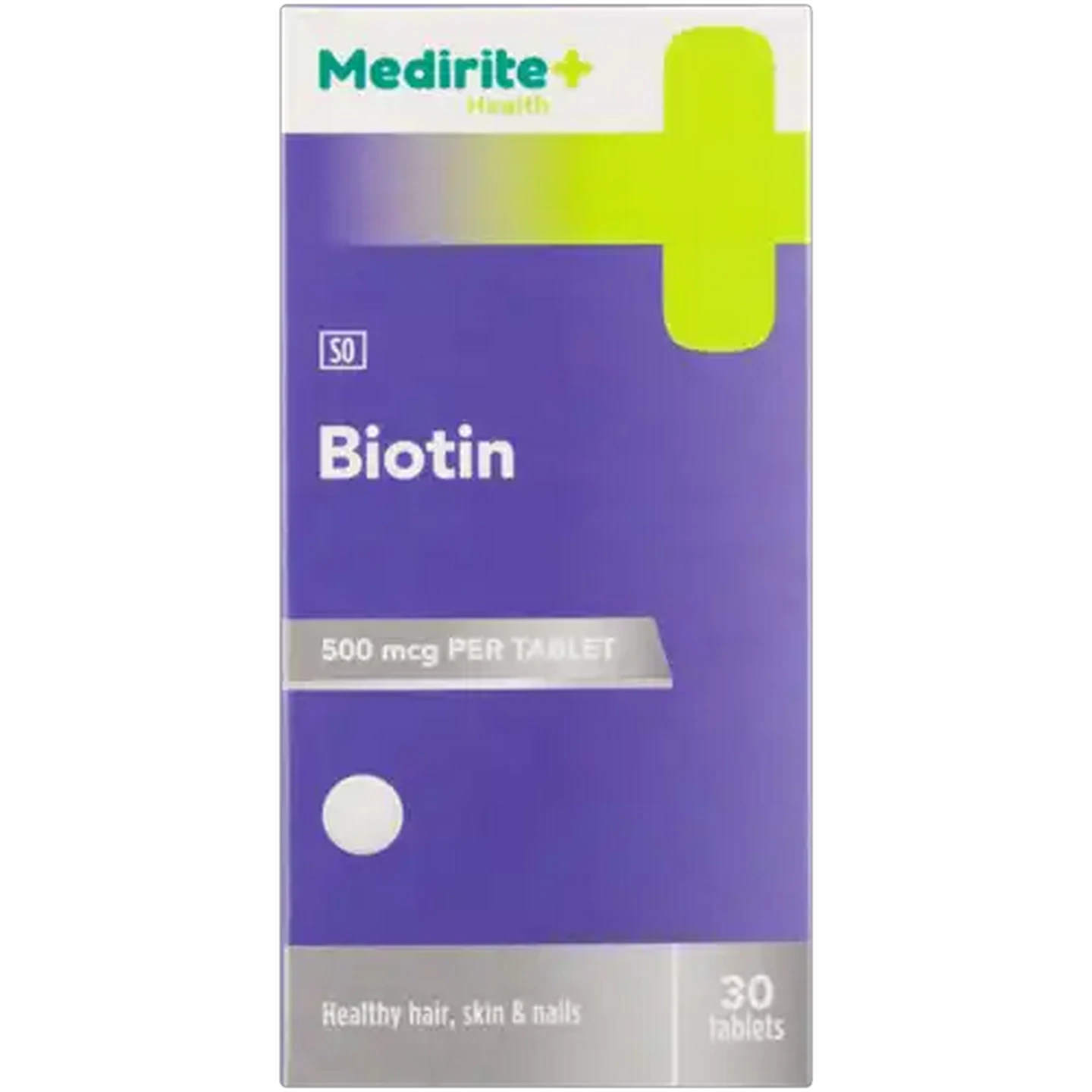 Image of Medirite Biotin Tablets 30 Pack