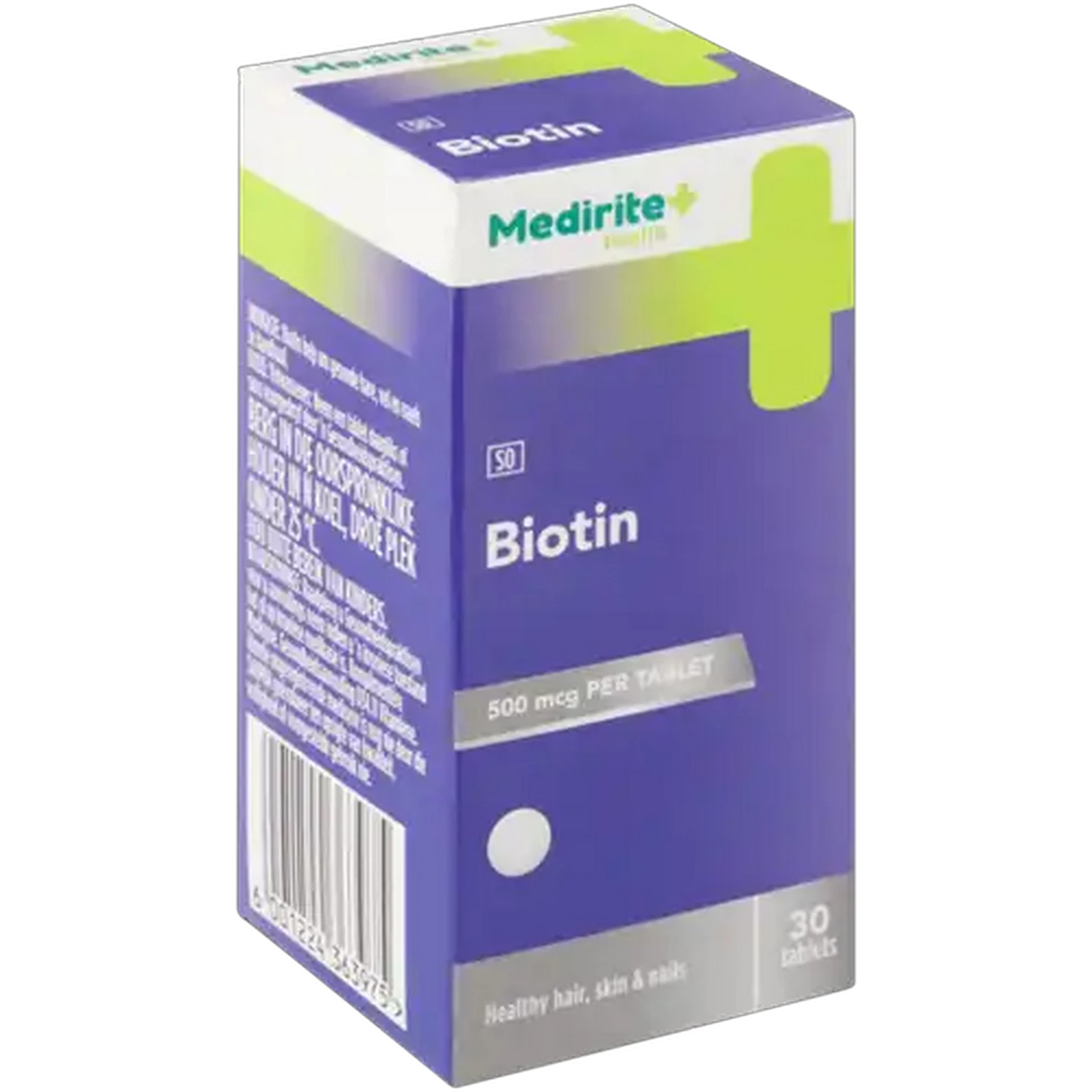 Image of Medirite Biotin Tablets 30 Pack
