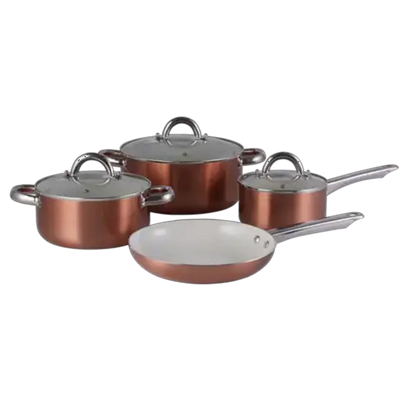 Checkers Sixty60 | Aluminium Marble Ceramic Rose Cookware Set 7 Piece