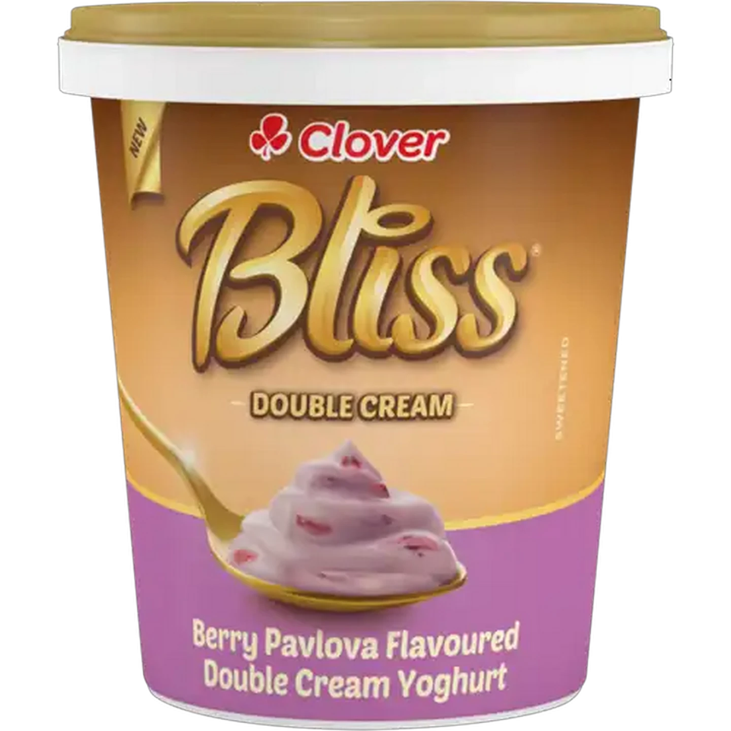 Image of Clover Bliss Berry Pavlova Flavoured Double Cream Yoghurt 1kg