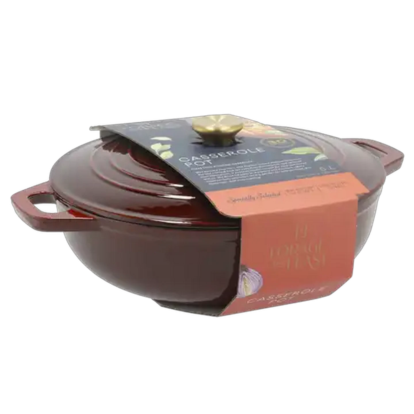 Image of Forage And Feast Cast Iron Casserole Pot 30cm