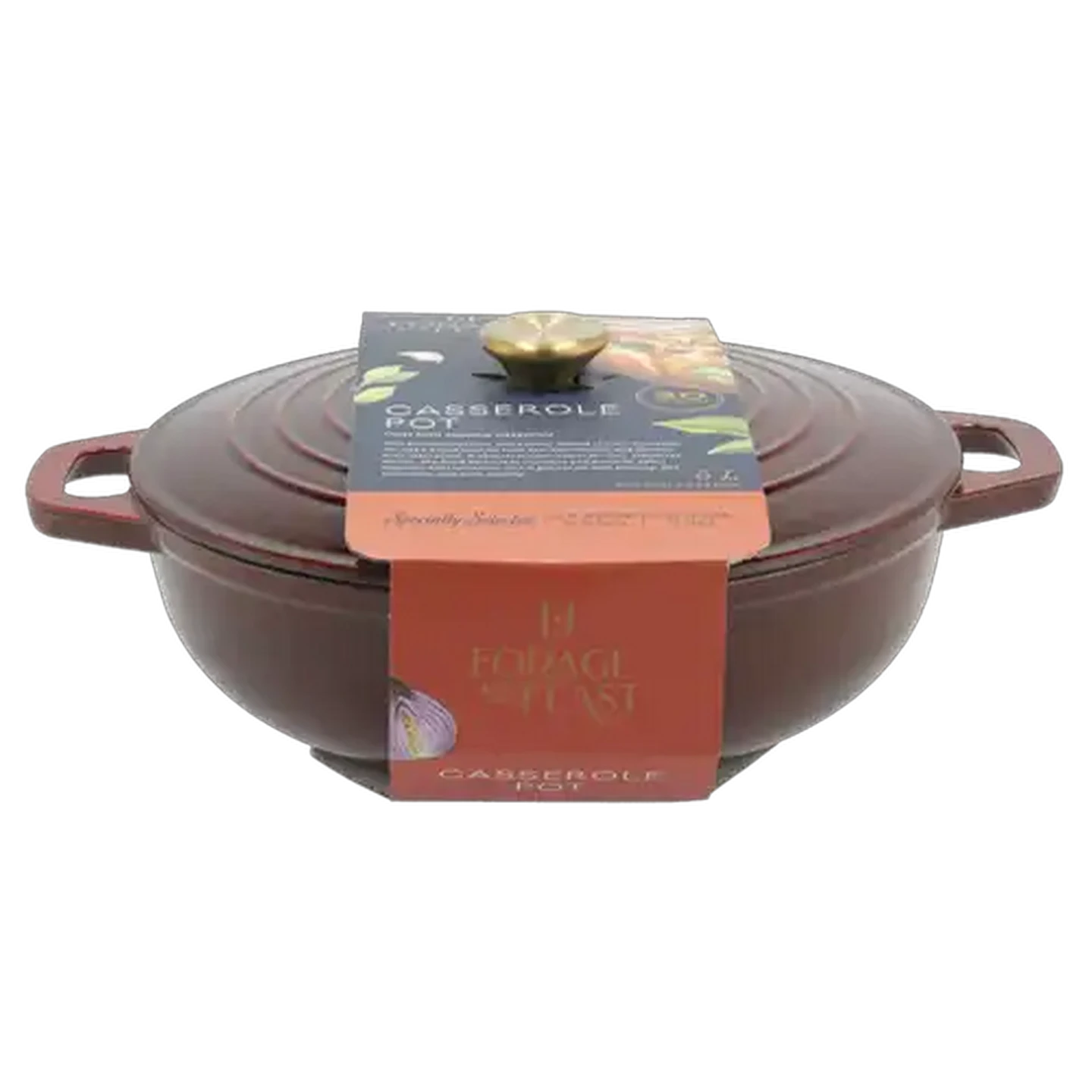 Image of Forage And Feast Cast Iron Casserole Pot 30cm